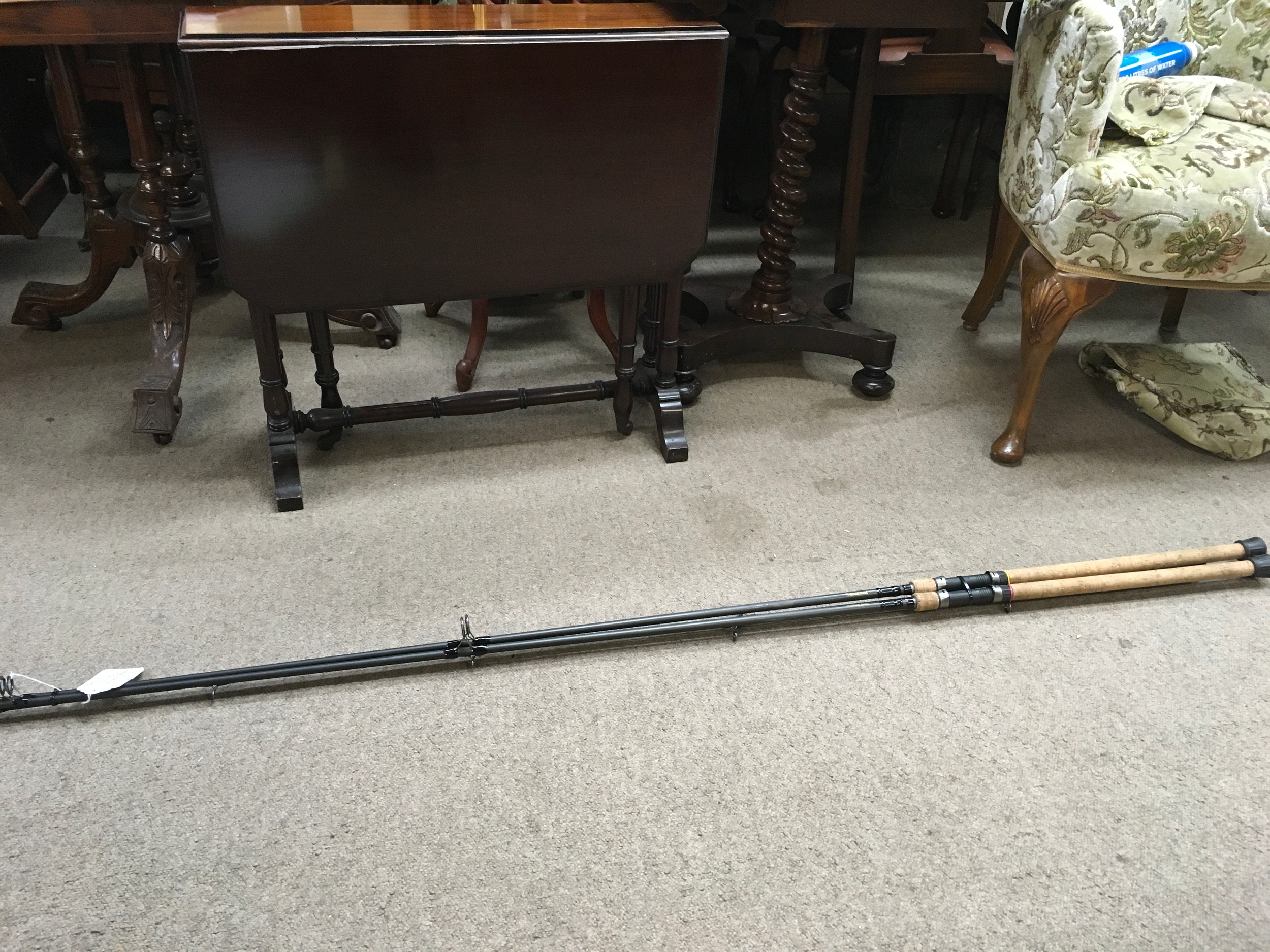 A pair of Wychwood barbel rods 3.5 meters 1.5 T/C very slim blanks. Excellent condition . No reserve 