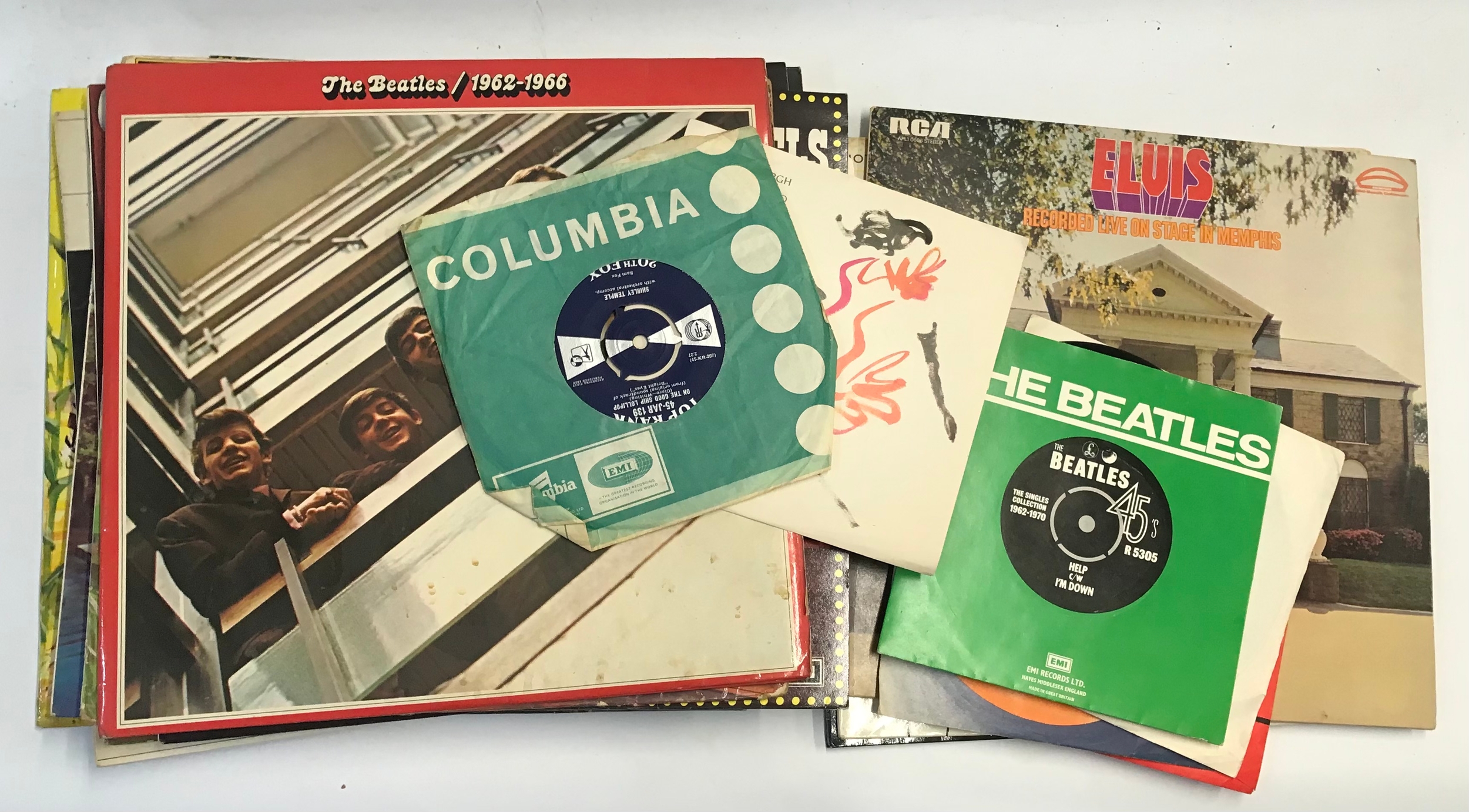 Quantity LPs to include Beatles, king, etc.