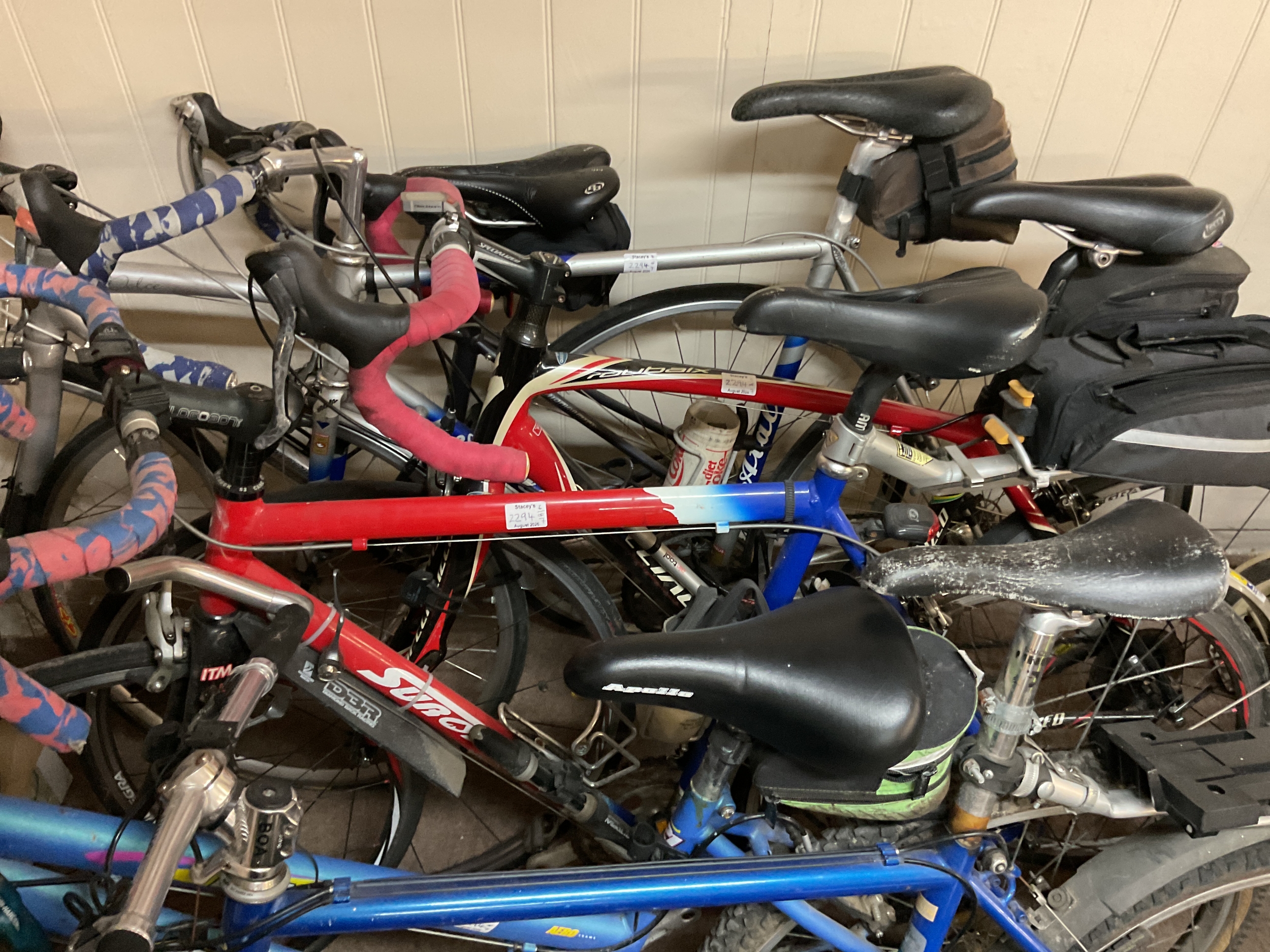 Eight racing bikes to inc high grade examples,Rayleigh, Dawes, Zenith, Roubaix etc.