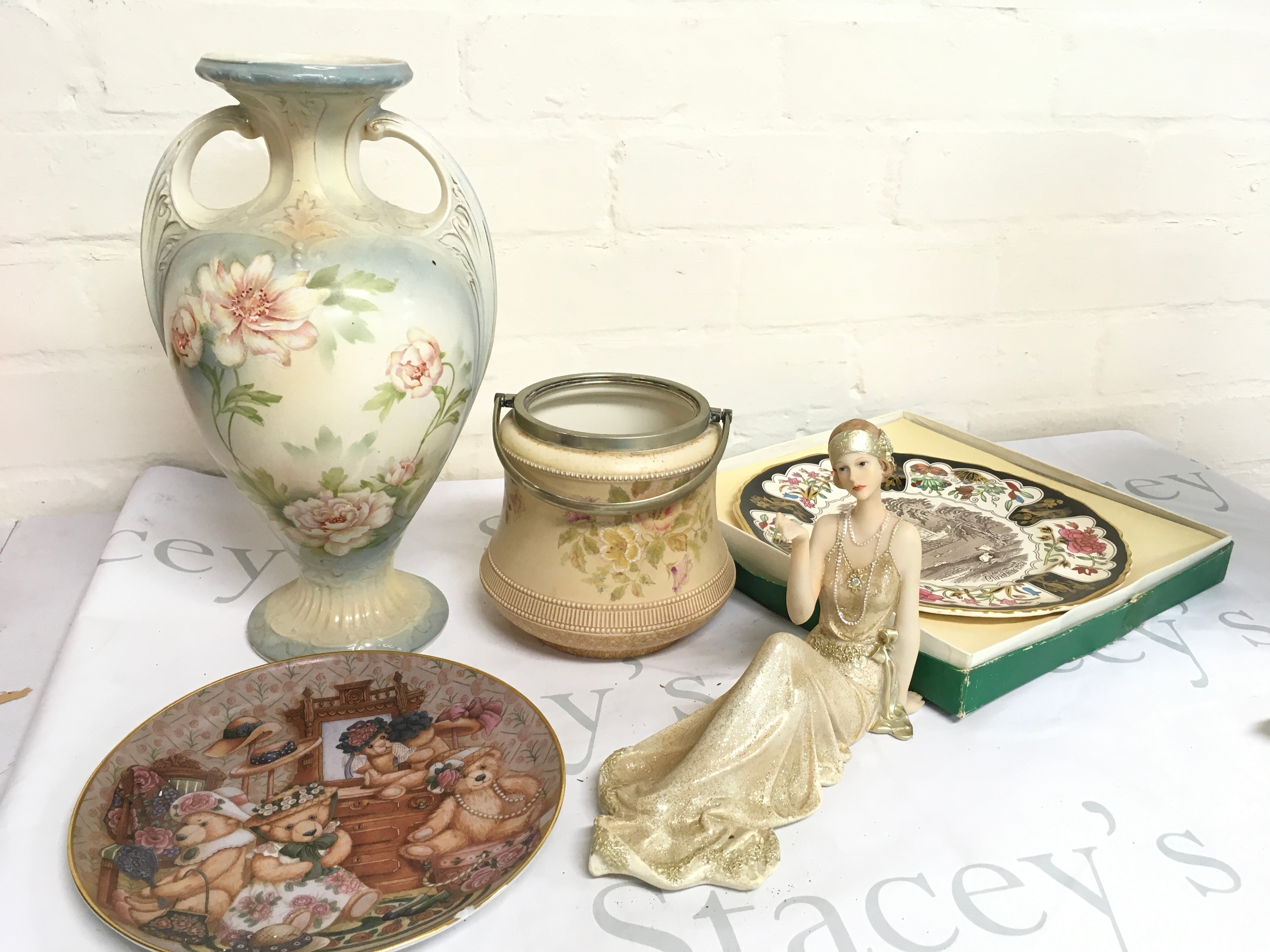 Ceramics including Carlton ware, Sanford ware vase,