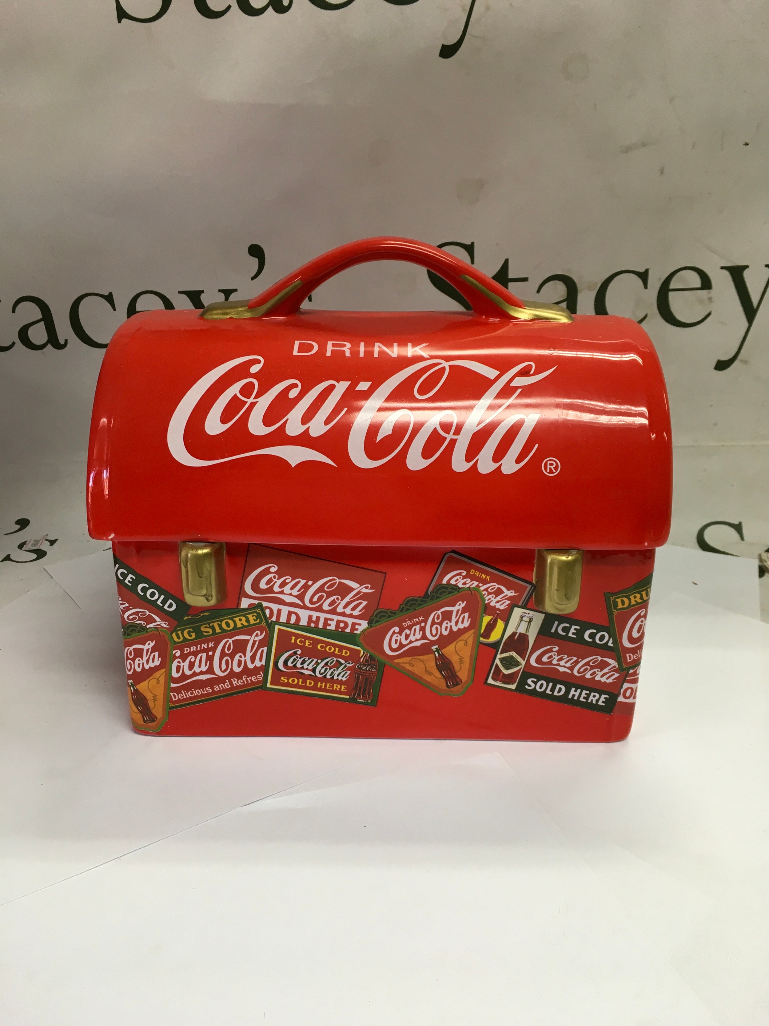 A Gibson Coca-Cola ceramic cookie jar 