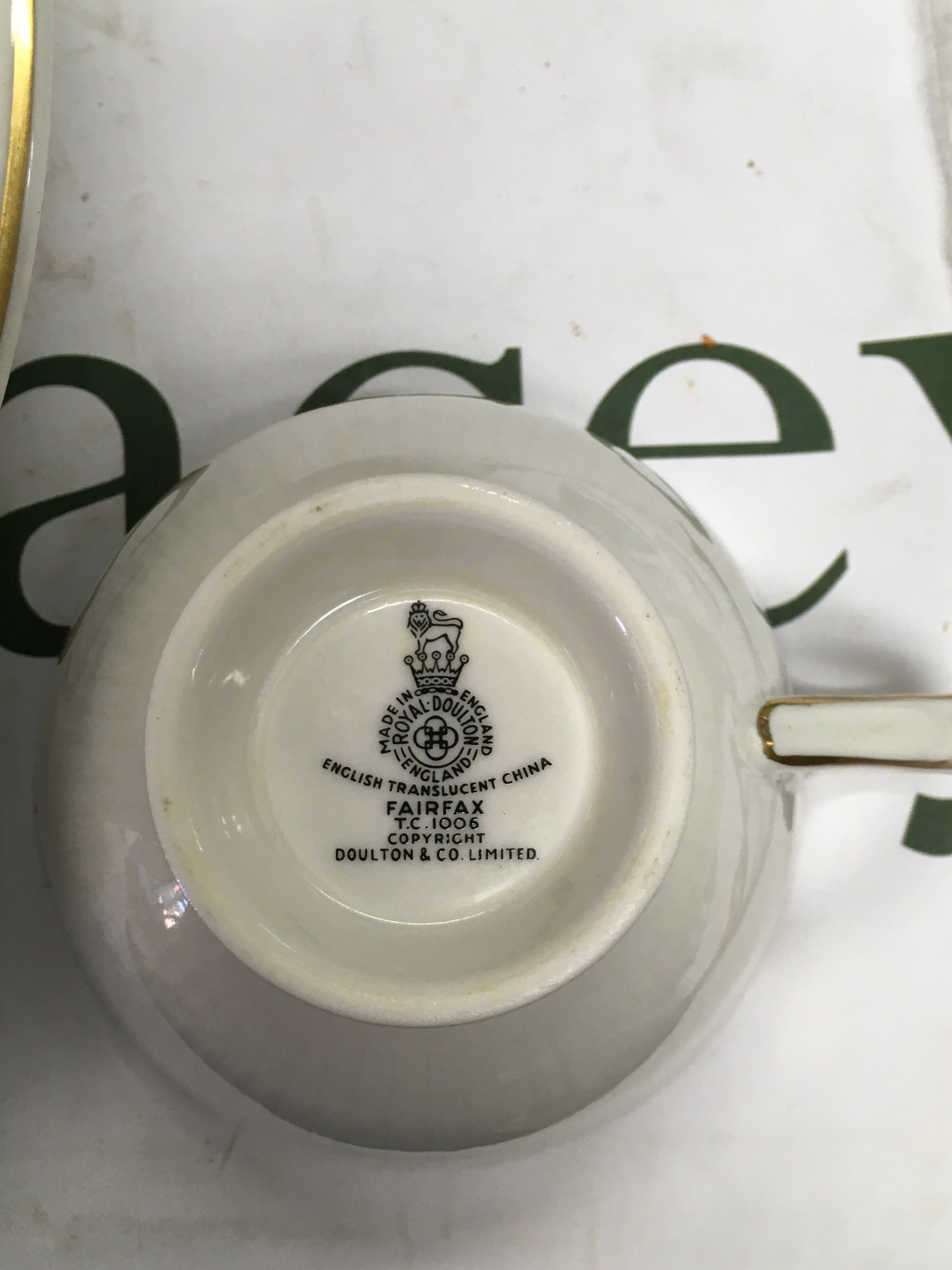A Royal Doulton tea set 