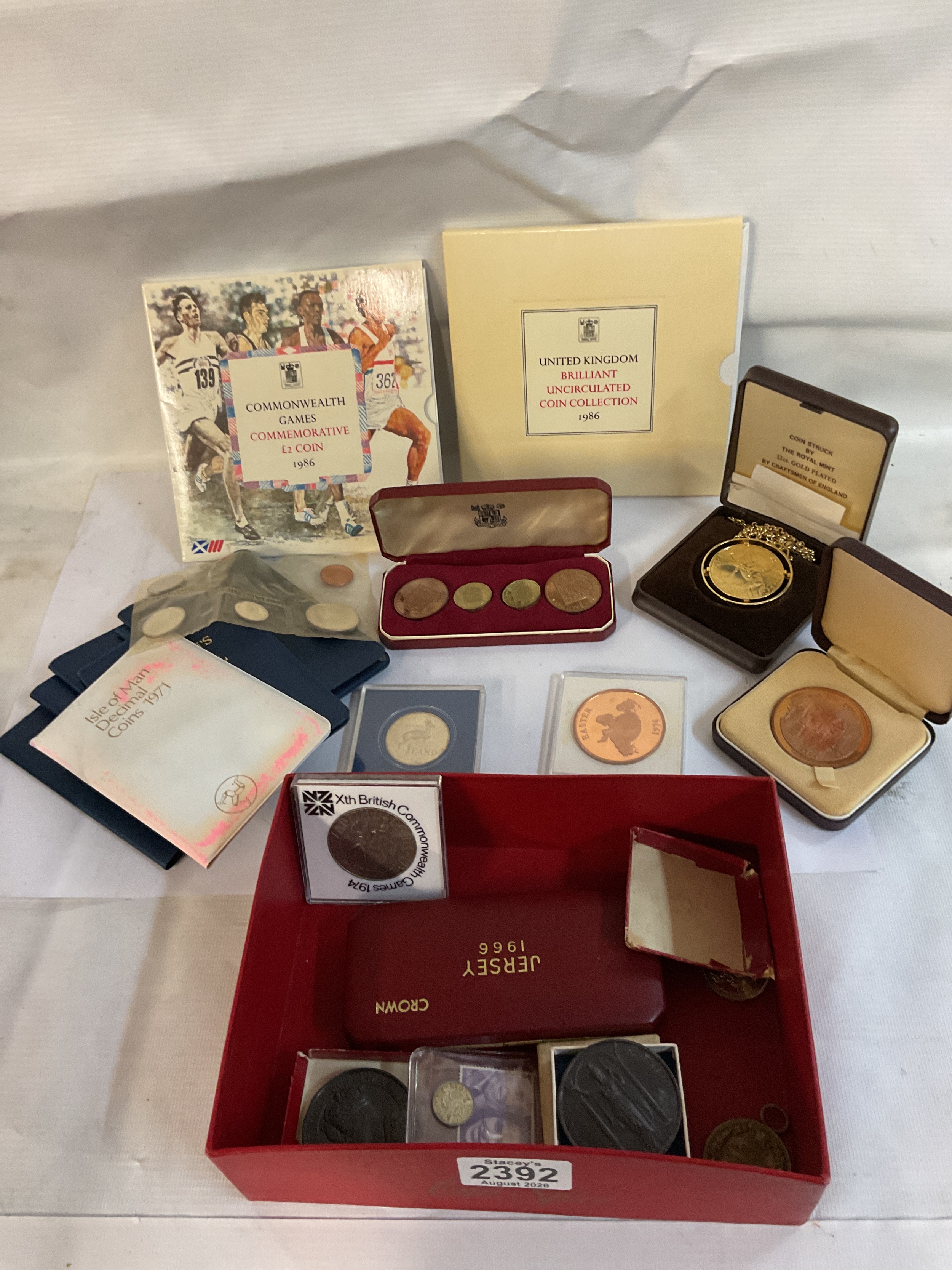 Coins to inc BUNC Sets, Jersey 1966 proof sets, and others. NO RESERVE