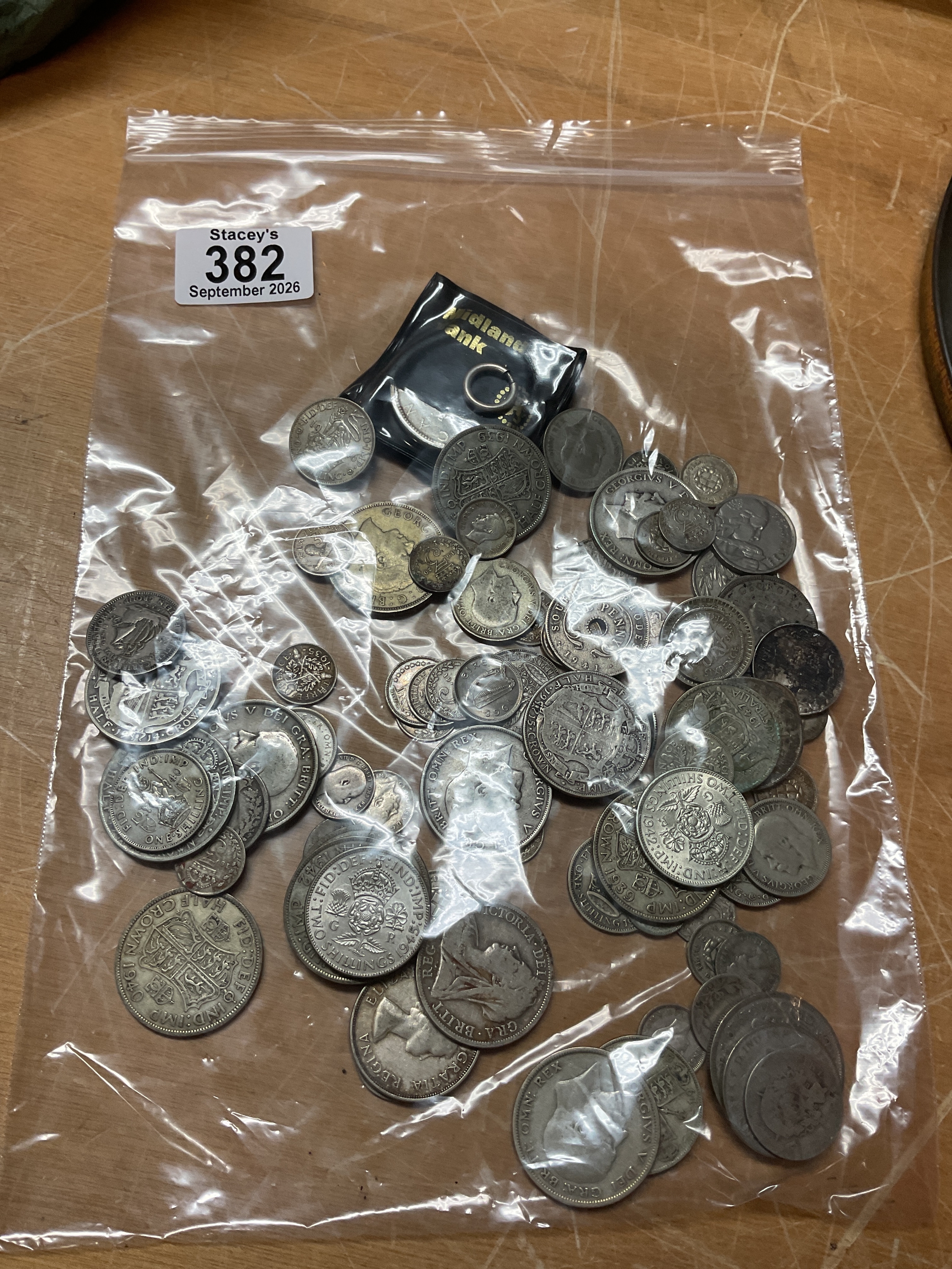 Mixed commonwealth silver pre47 coins weight over 500 grams.