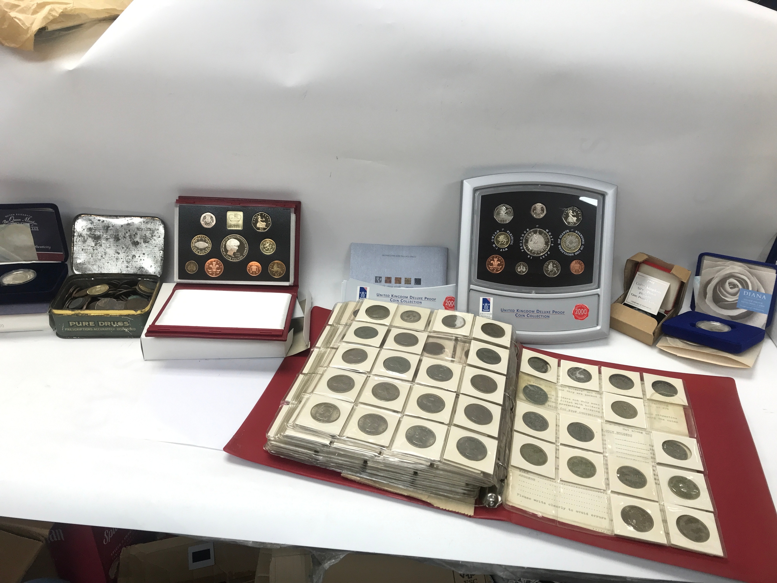 A large collection of silver prof coinage and circulated coinages including pre 46 examples