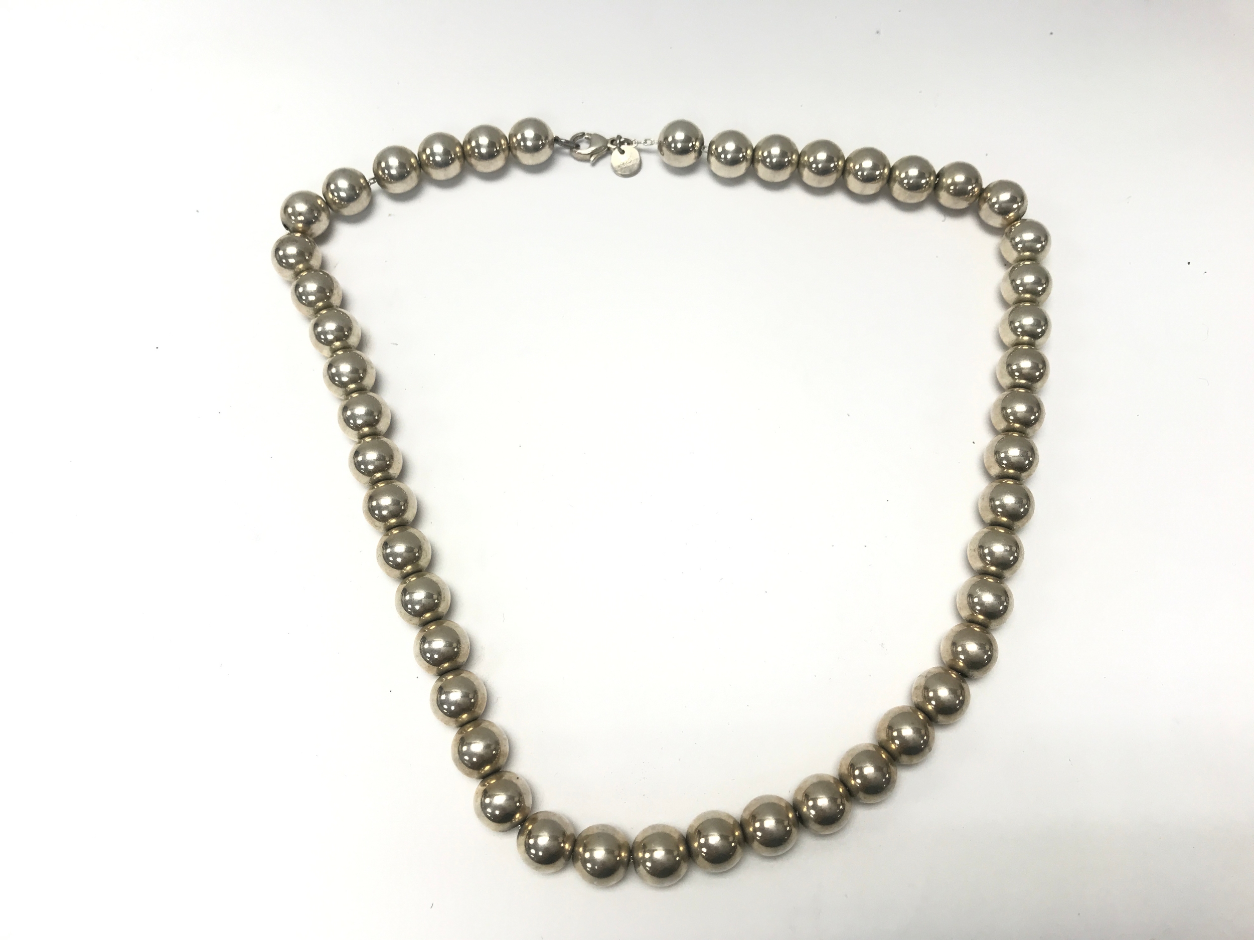 A Tiffany and Co silver necklace.