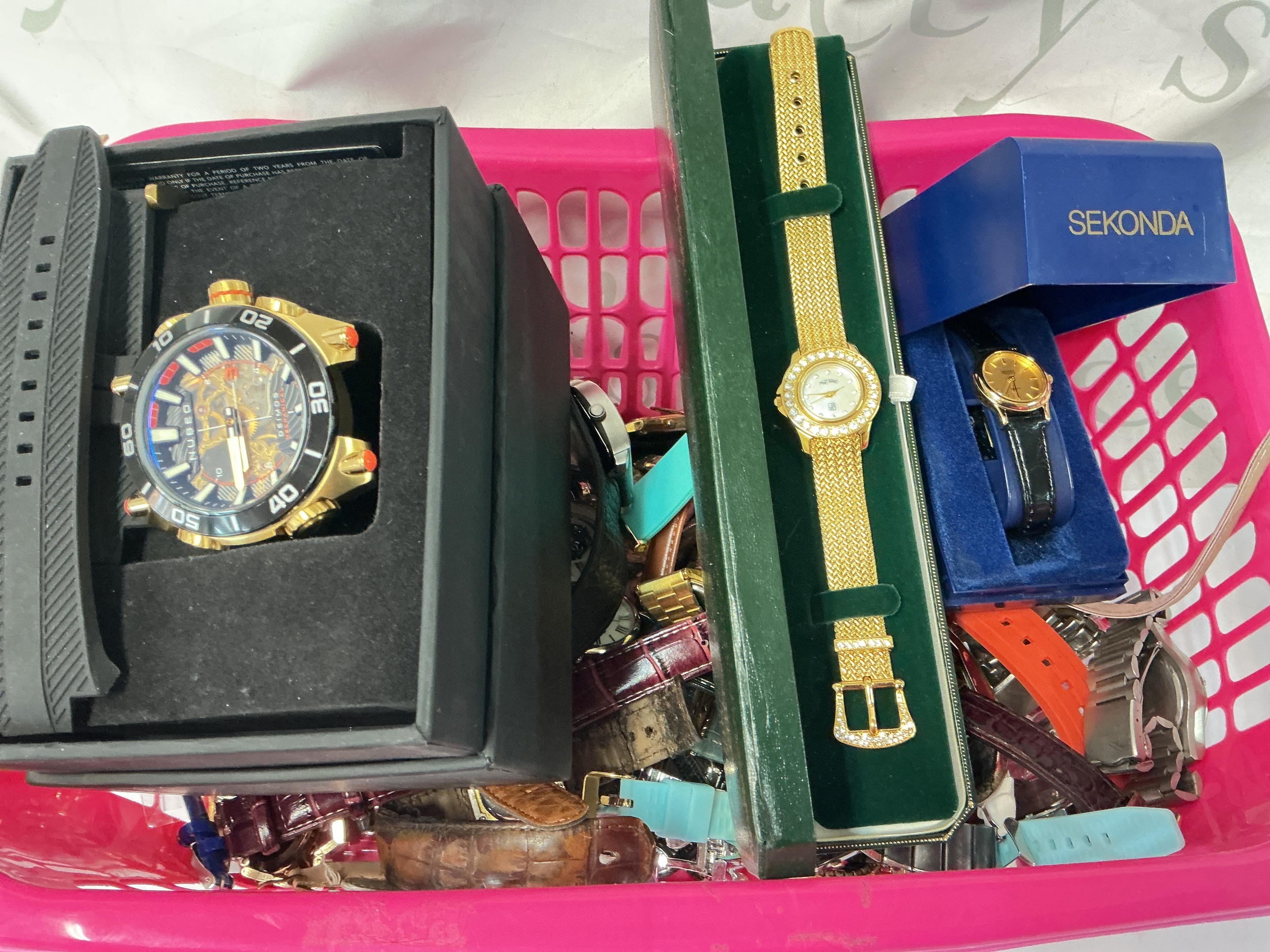 A Box Containing Mixed Watches. No Reserve.