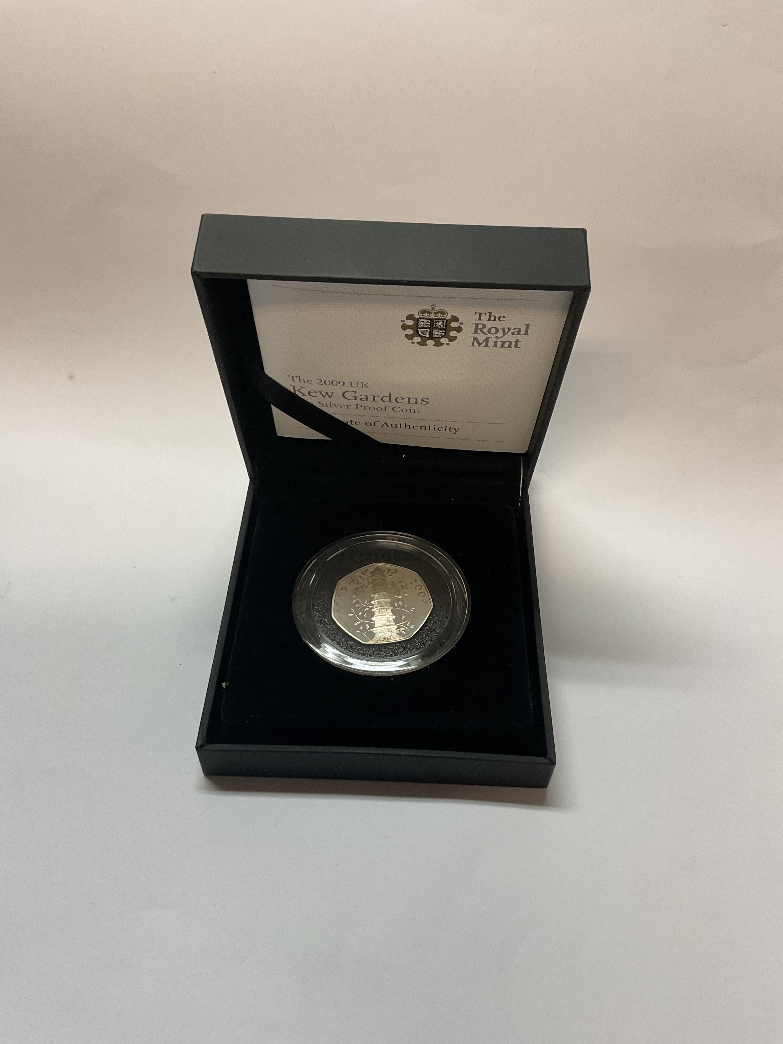 Royal Mint Kew Gardens proof silver 50 p.
