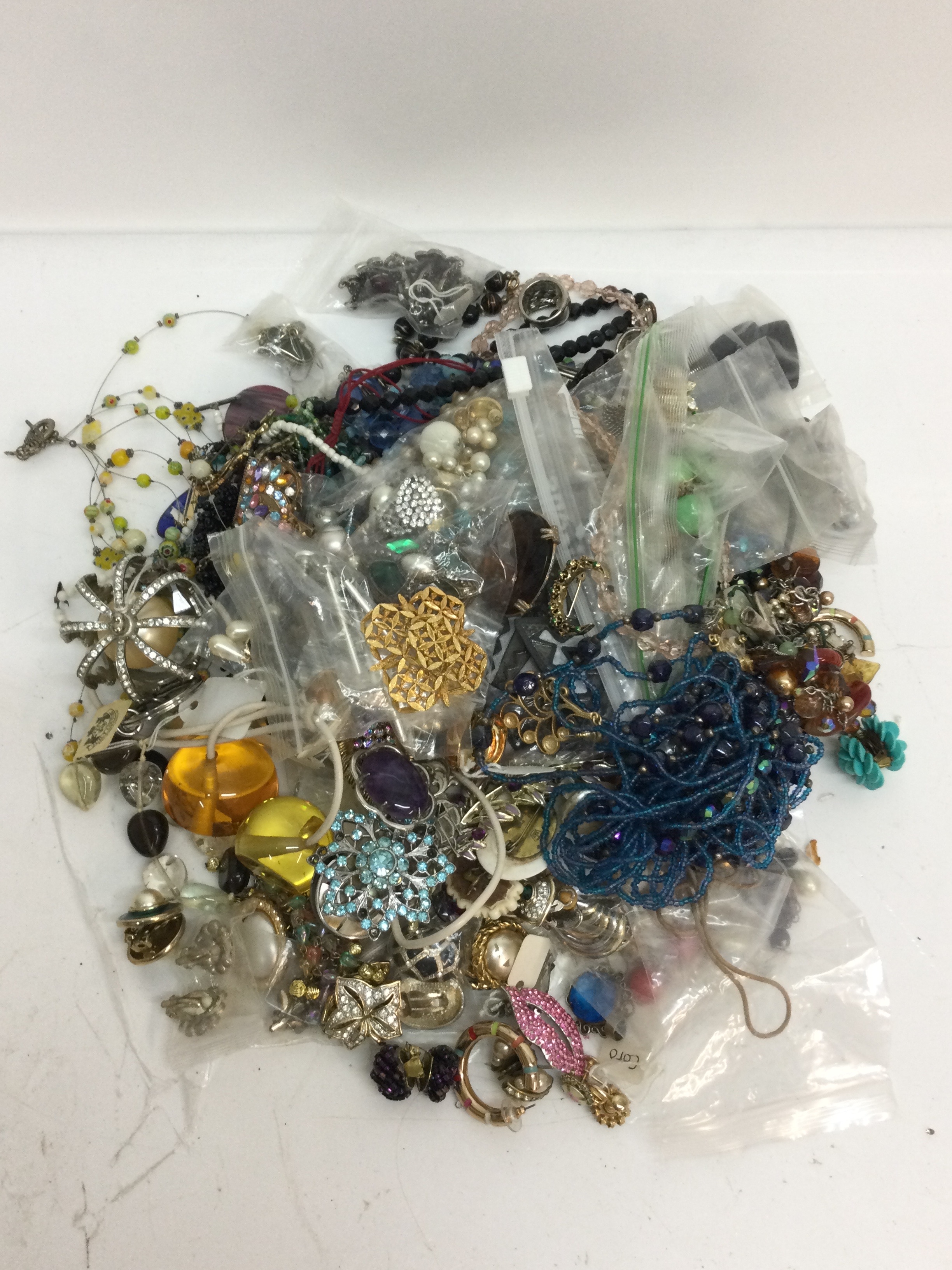 A further quantity of vintage costume and modern jewellery 
