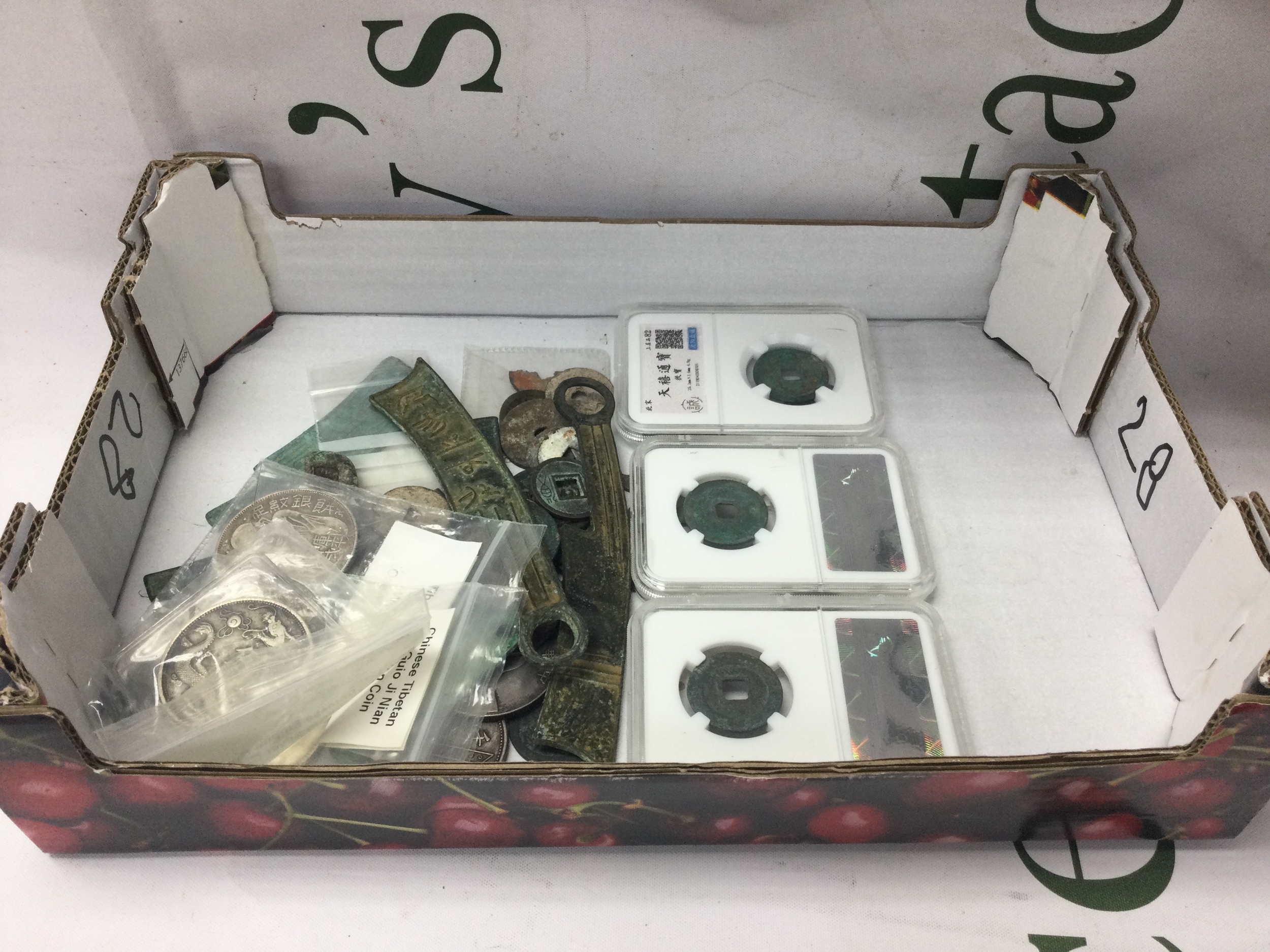 Lot of 50+ Chinese Coins, including Song, Ming, Qianlong and Republic periods