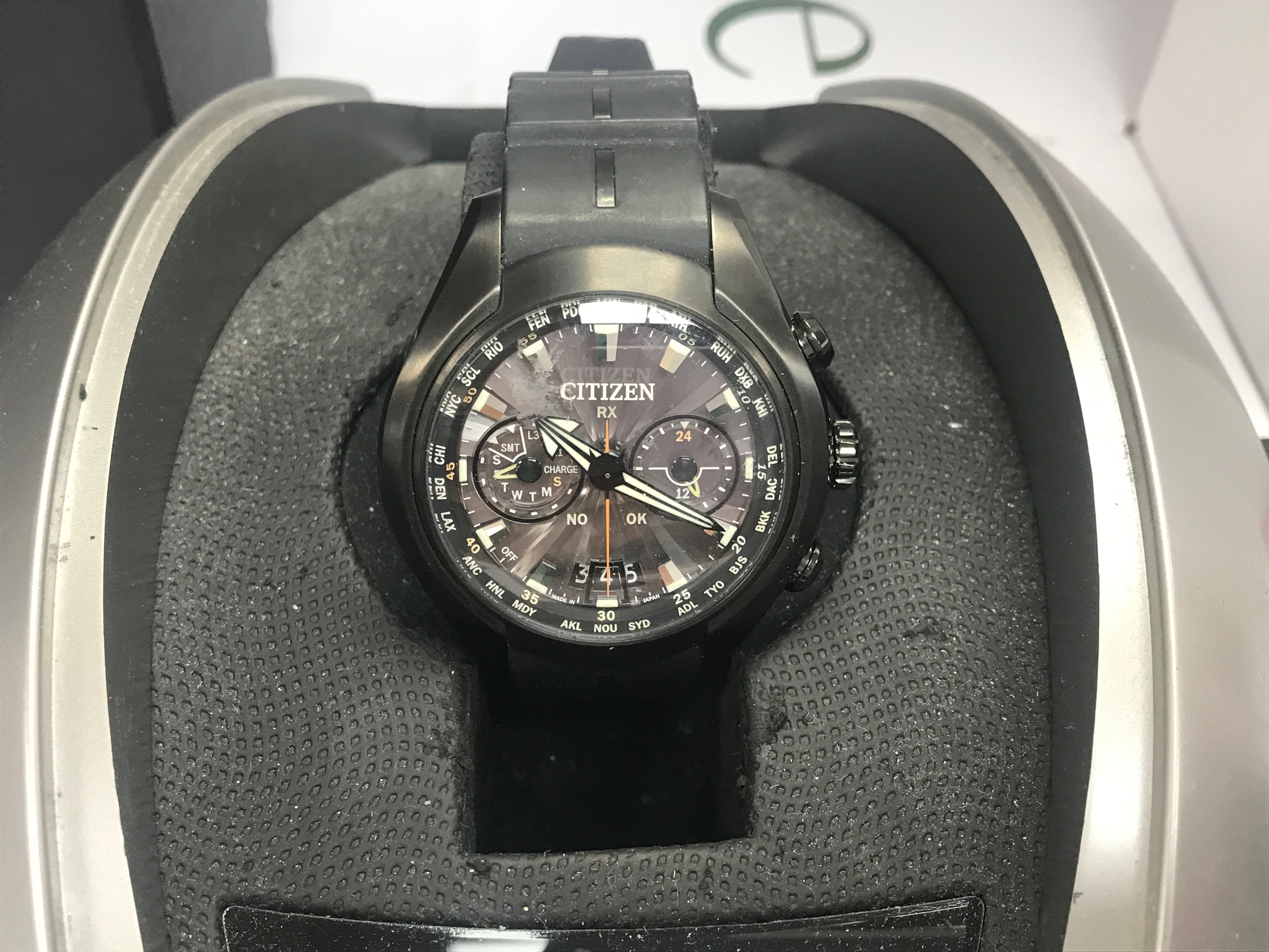 Citizen Eco-Drive Watch Satellite Wave-Air Comes with box and manuals. Seen running.