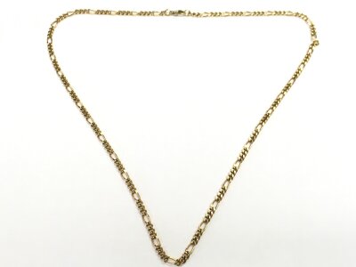 A 9ct gold necklace, 23cm long