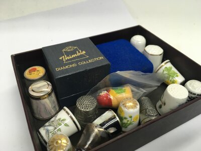 Named thimbles one is in a stanhope box
