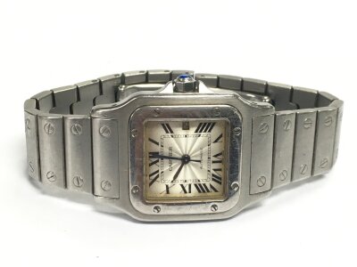 A Cartier automatic watch ,seen working.