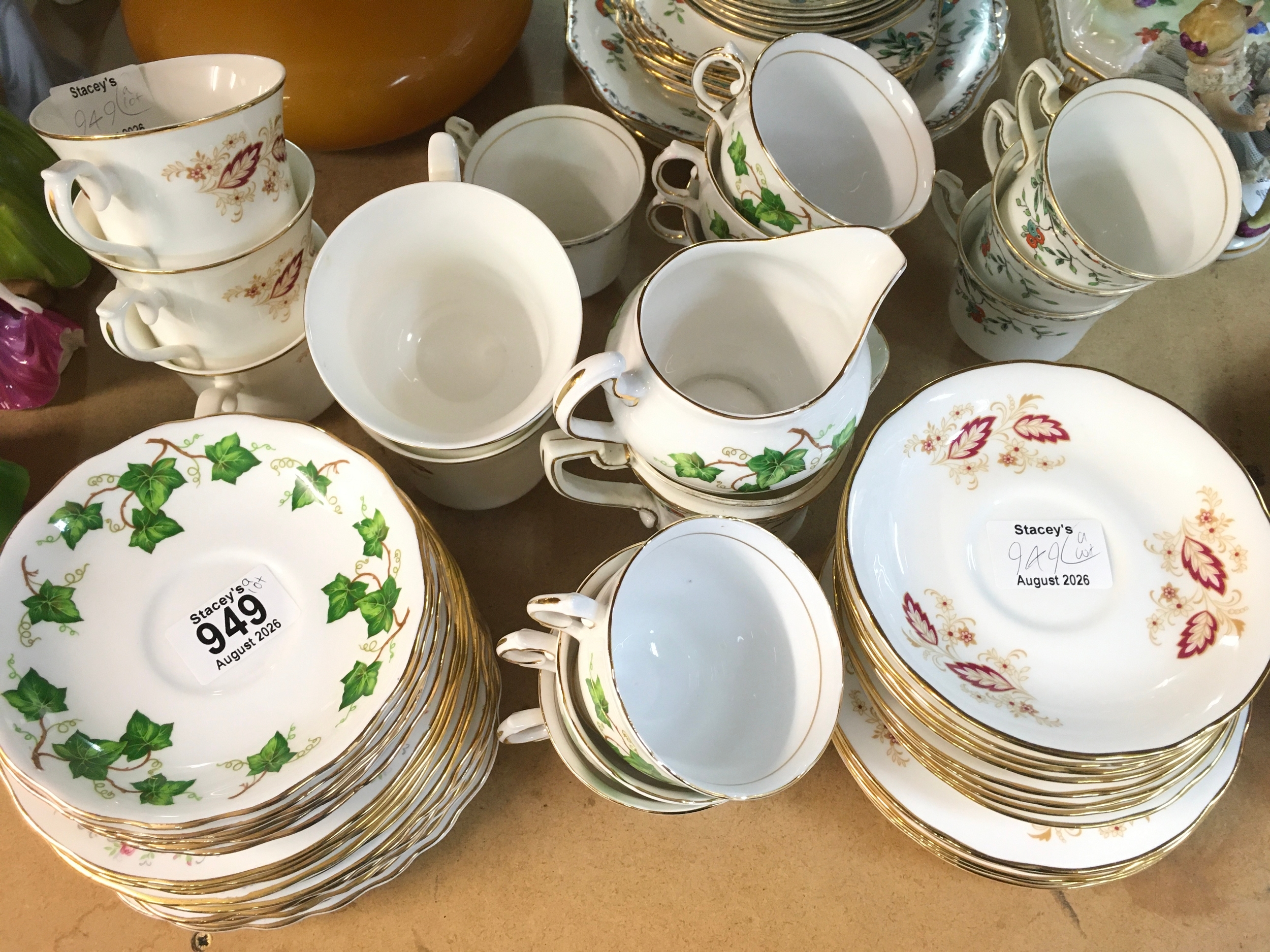 WITHDRAWN - China sets including Royal Osborne, Colclough, Wesley china NO RESERVE