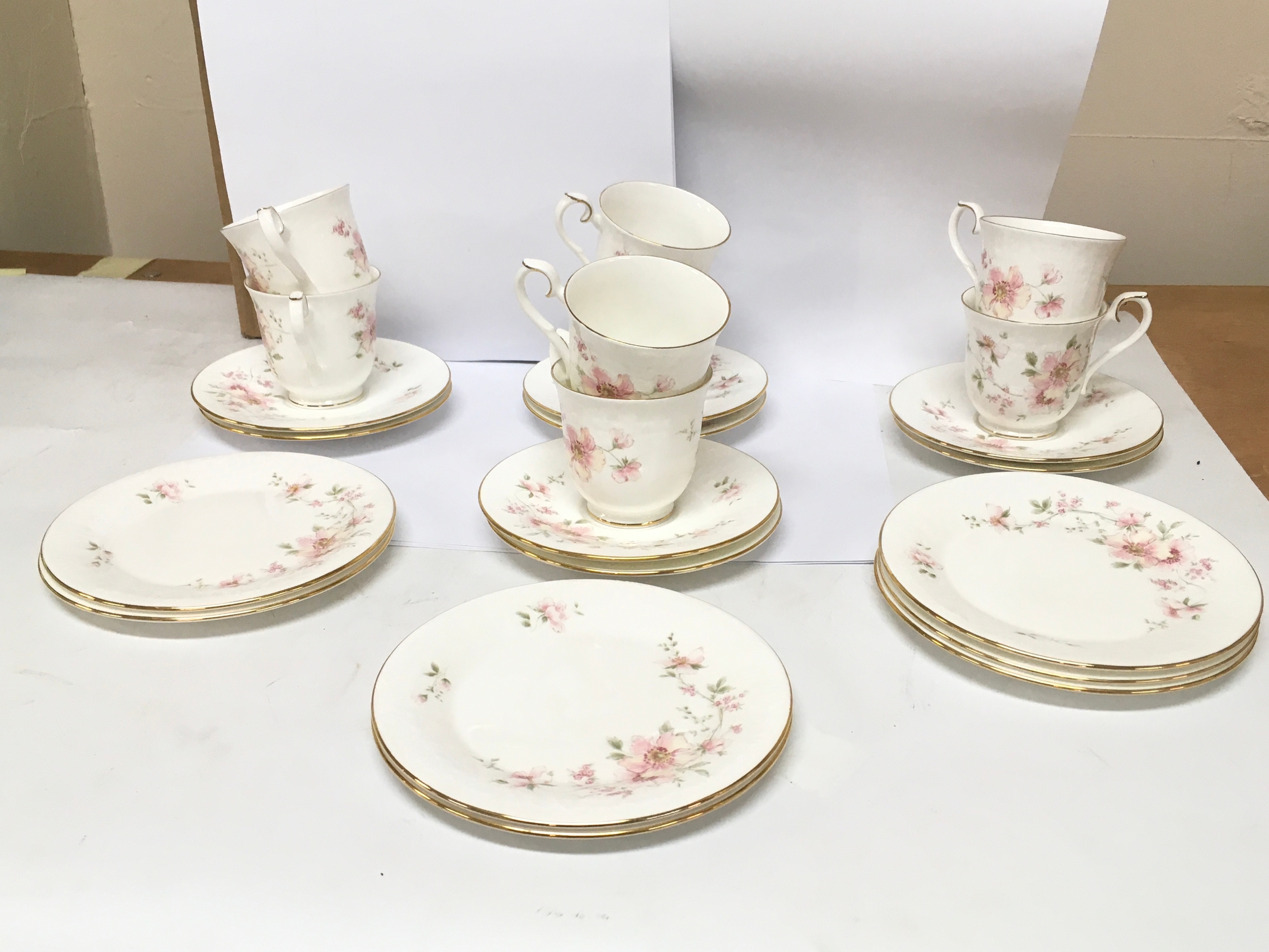 Royal Albert Tea Set. Includes various plates bowls, cups and dishes.