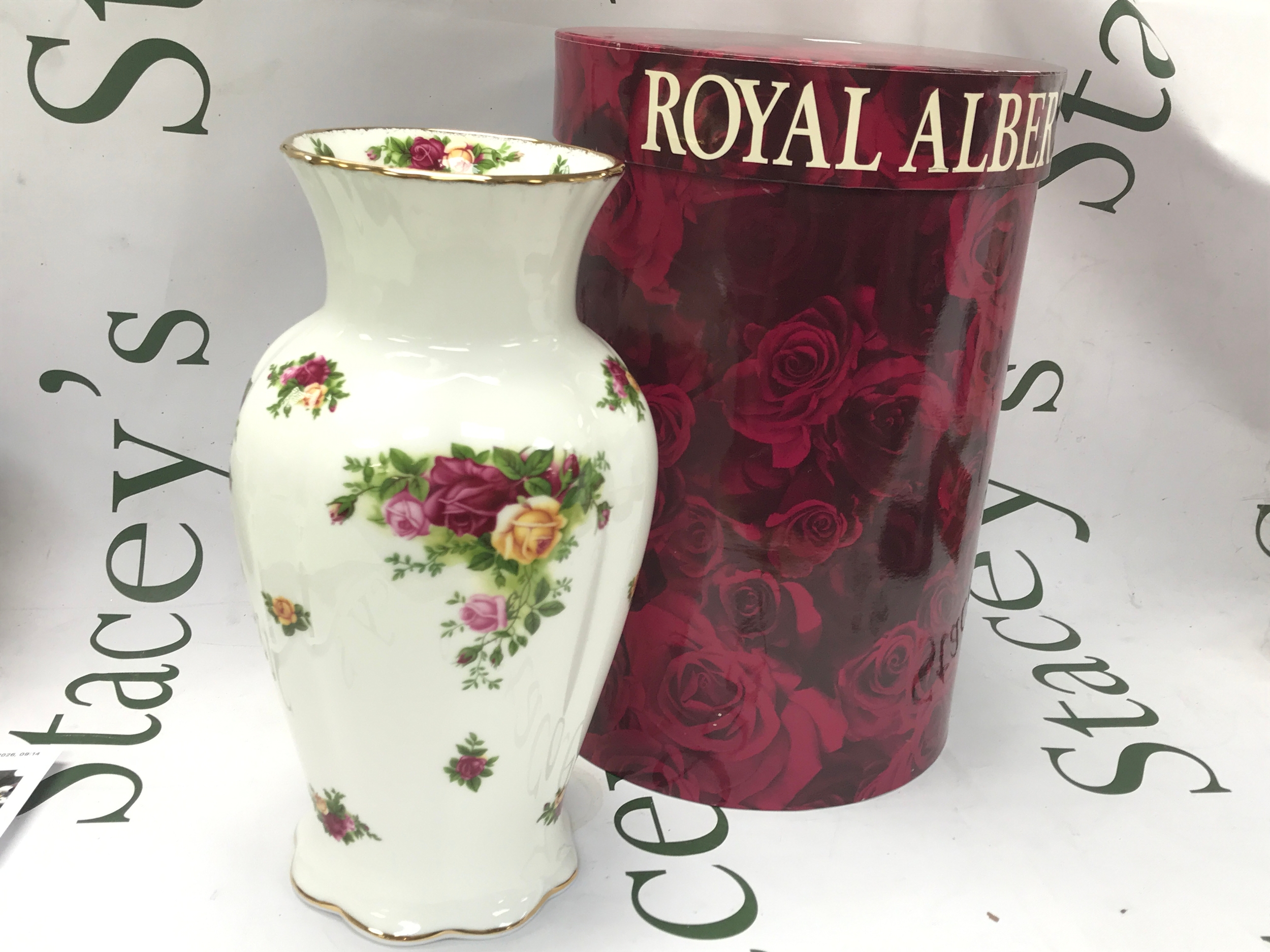 Boxed royal Albert vase