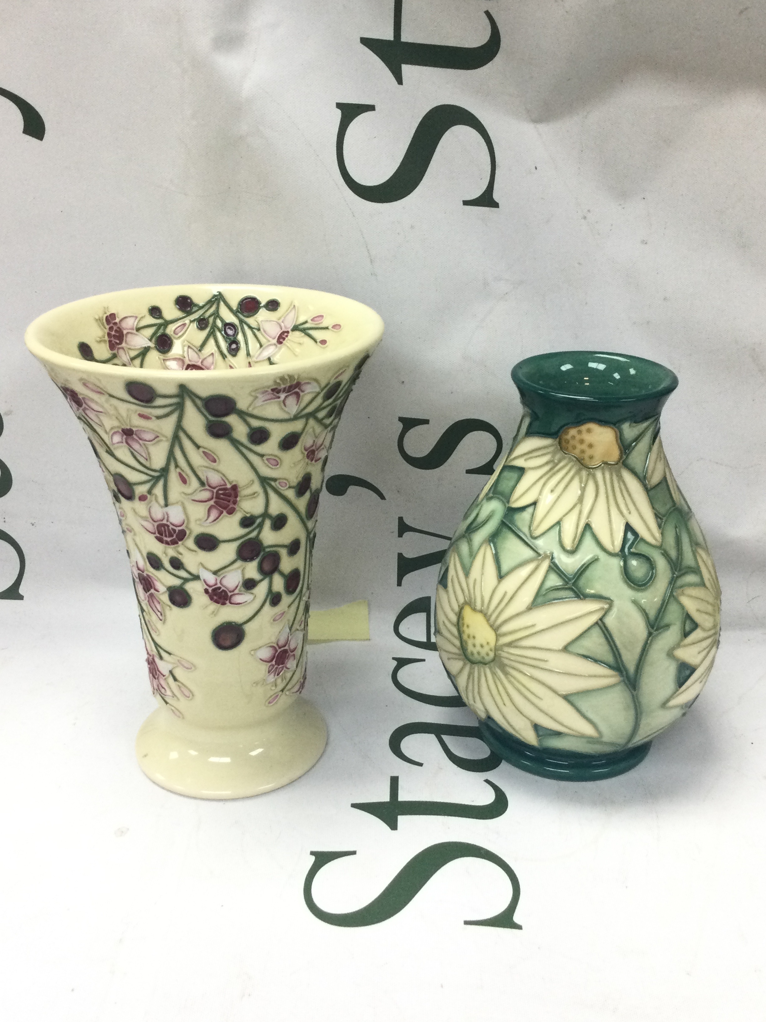 Two moorcroft vases 