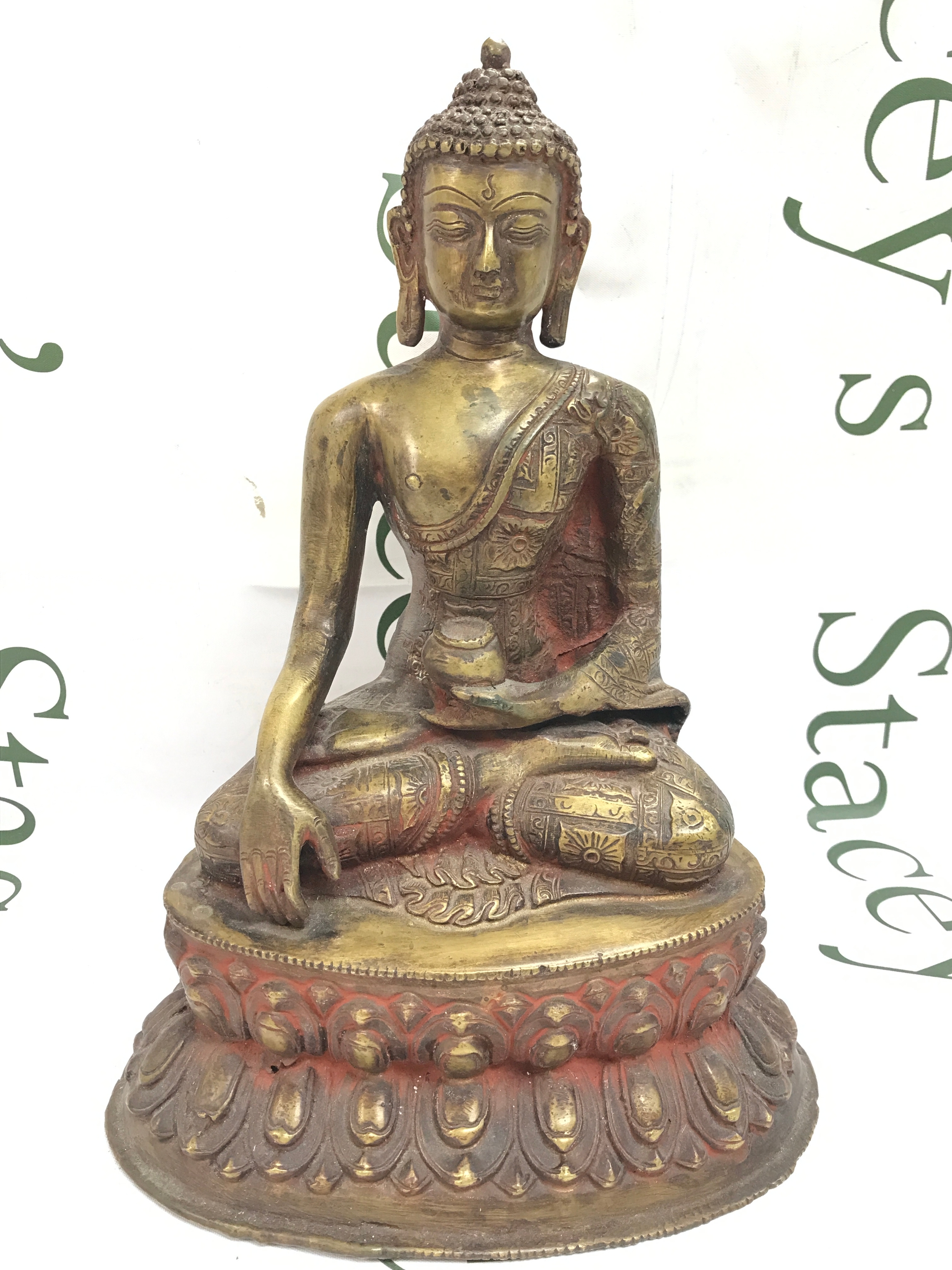 A Chinese bronze Buddha figure 31cm tall
