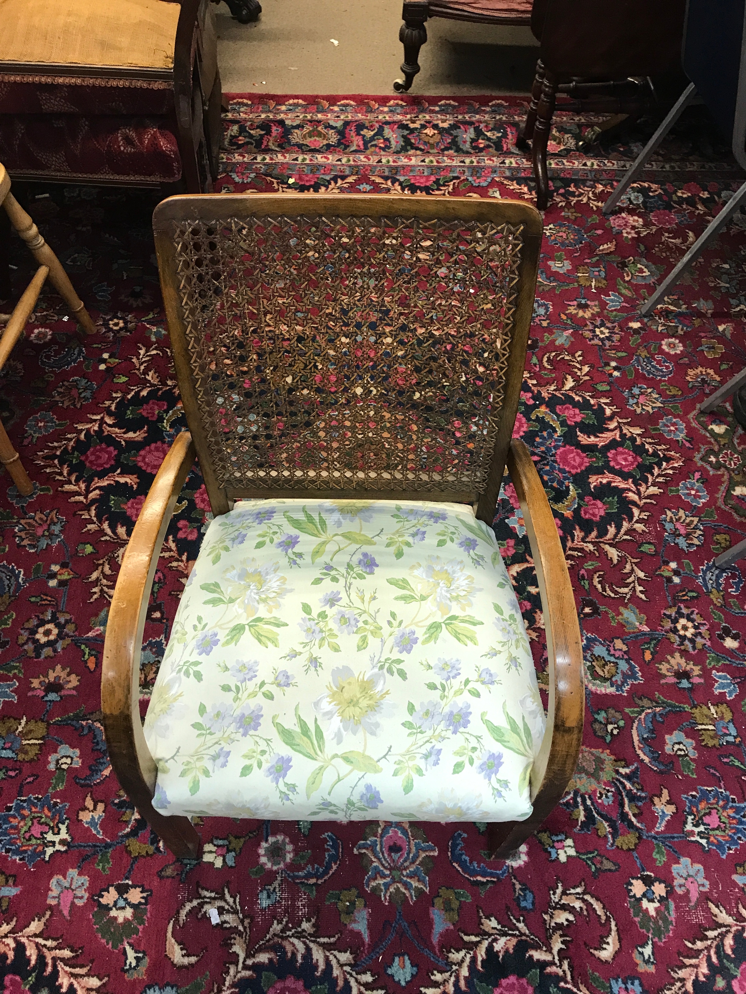 An Edwardian chair 84cm tall 52cm wide 46cm long TO BE SOLD WITHOUT RESERVE