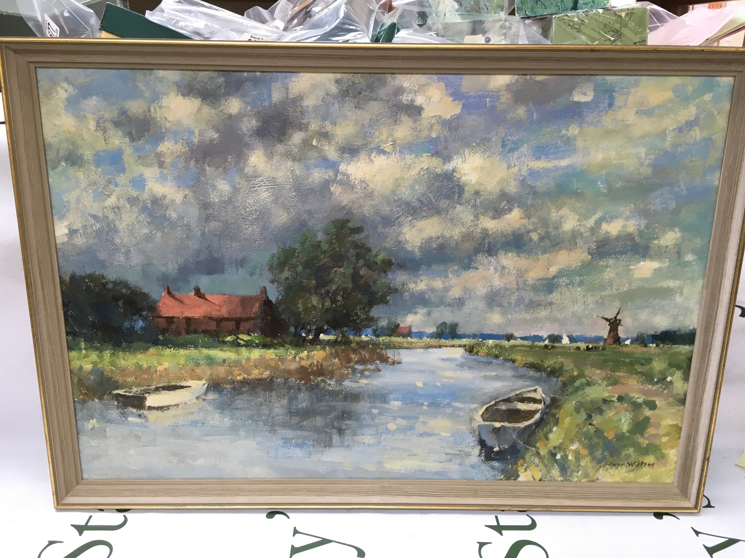 Owen Waters west Somerton oil painting 