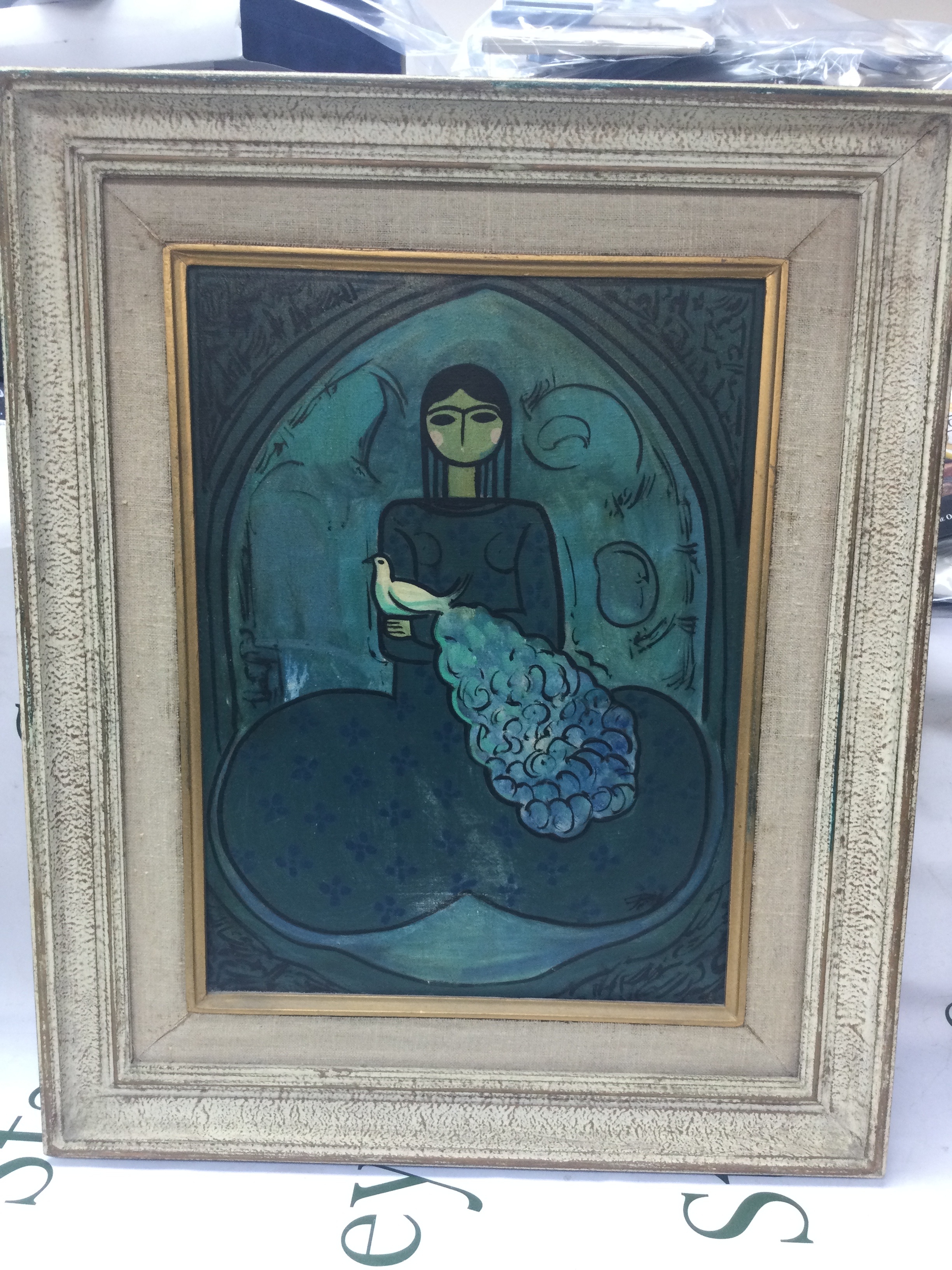 Iranian Erotic Abstract Painting 
