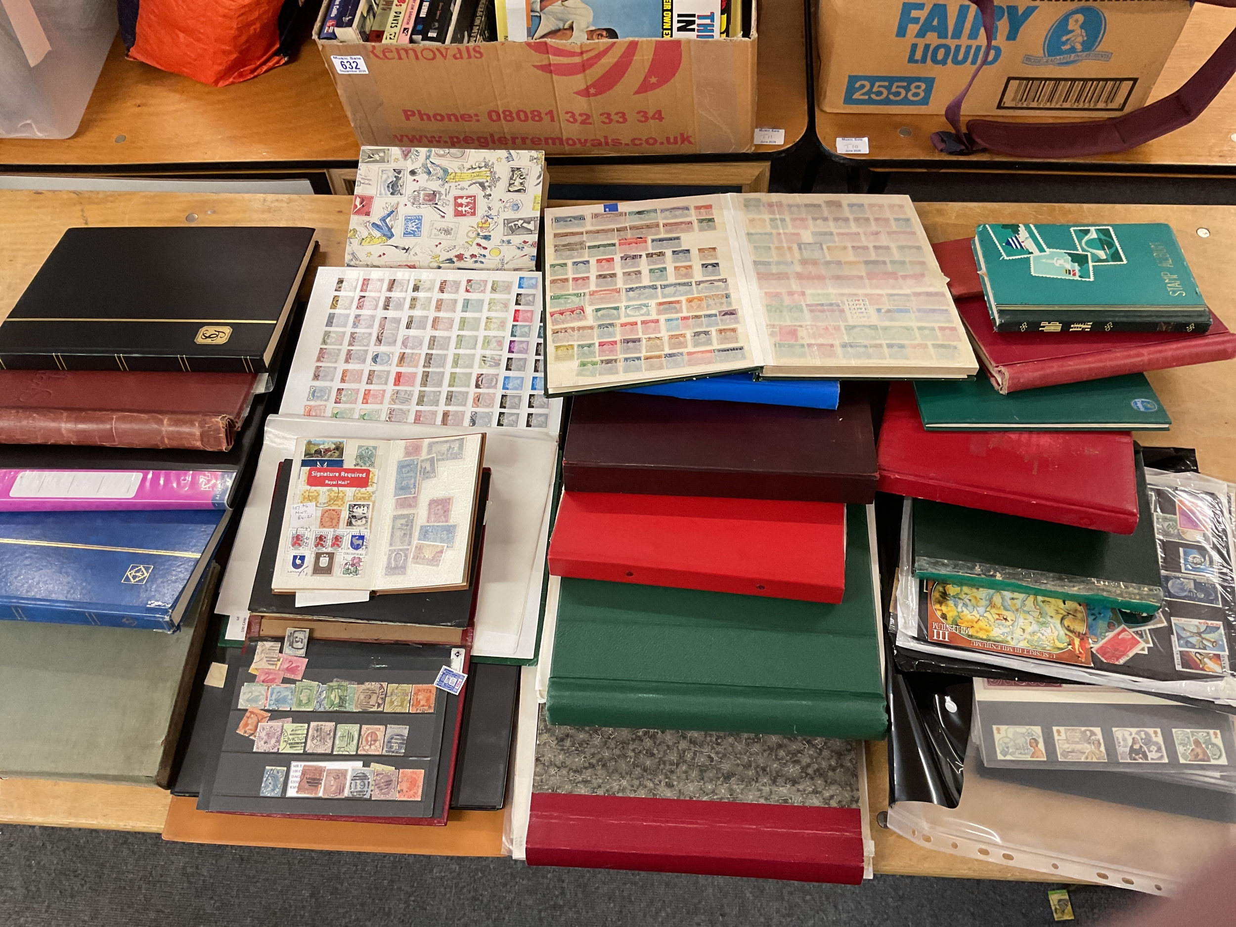 Large qty stamps, albums, FDCs, presentation packs, and Victorian issues.