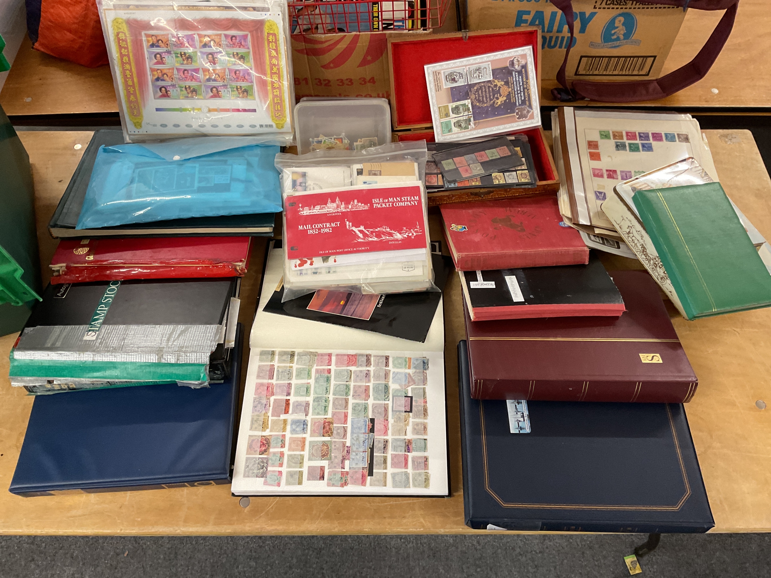 Qty Victorian issues India, packets, albums, Chesapeake, World, GB, FDCs, thematics etc.