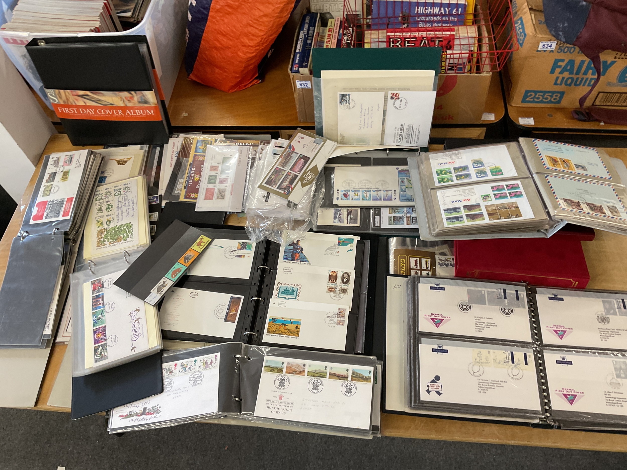 Large qty FDCs and presentation packs.