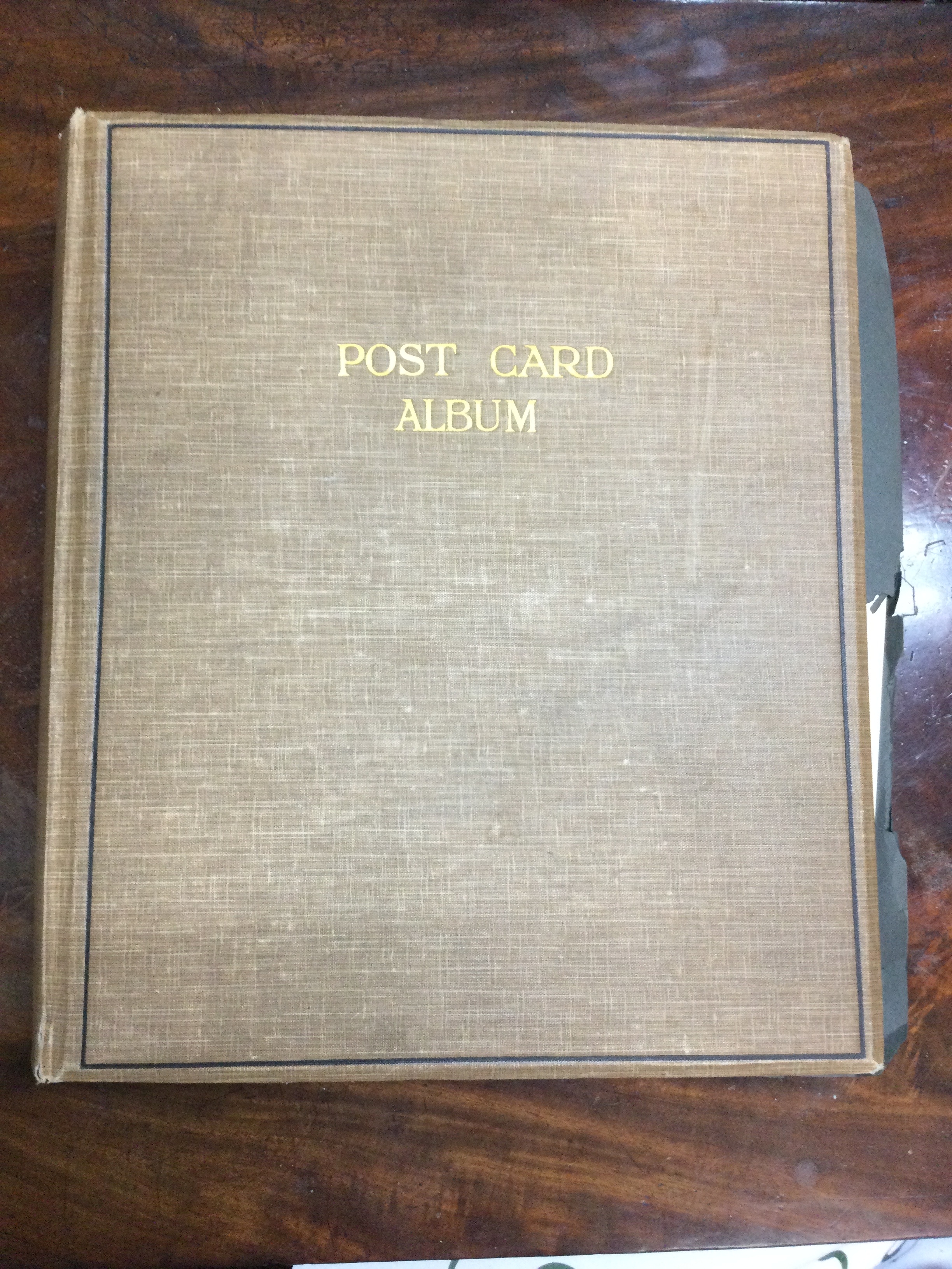 A post card album 
