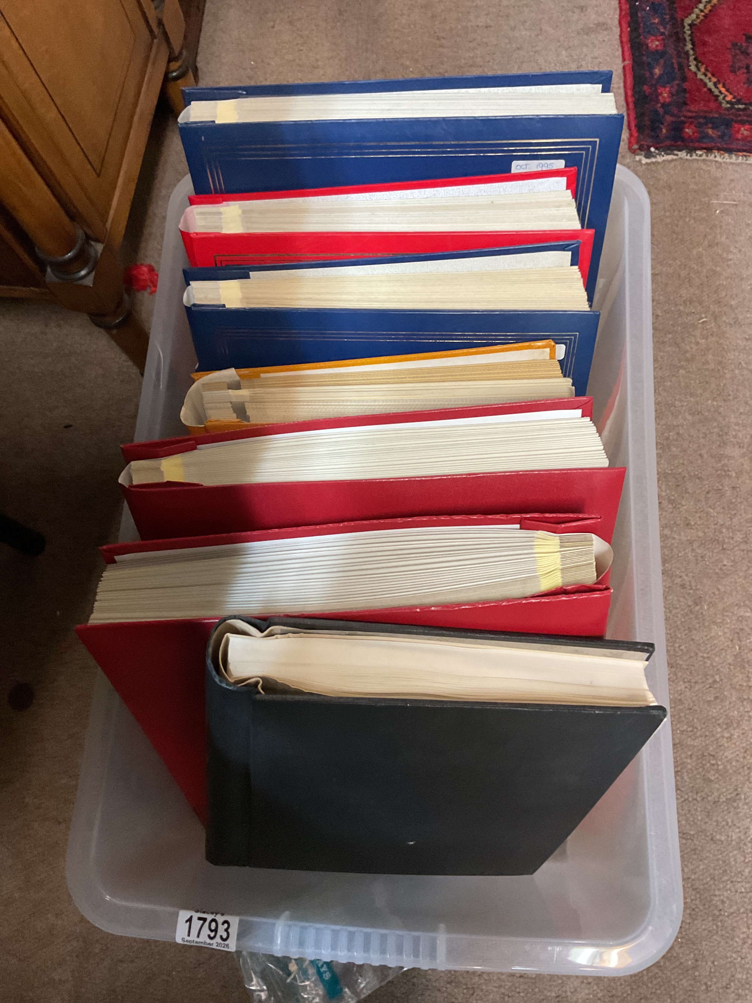 Very well laid out seven albums of  block of four with cylinder numbers from seventies to 2000s, along with mini sheets and booklets.high value sheets £10 stamp. All mint.