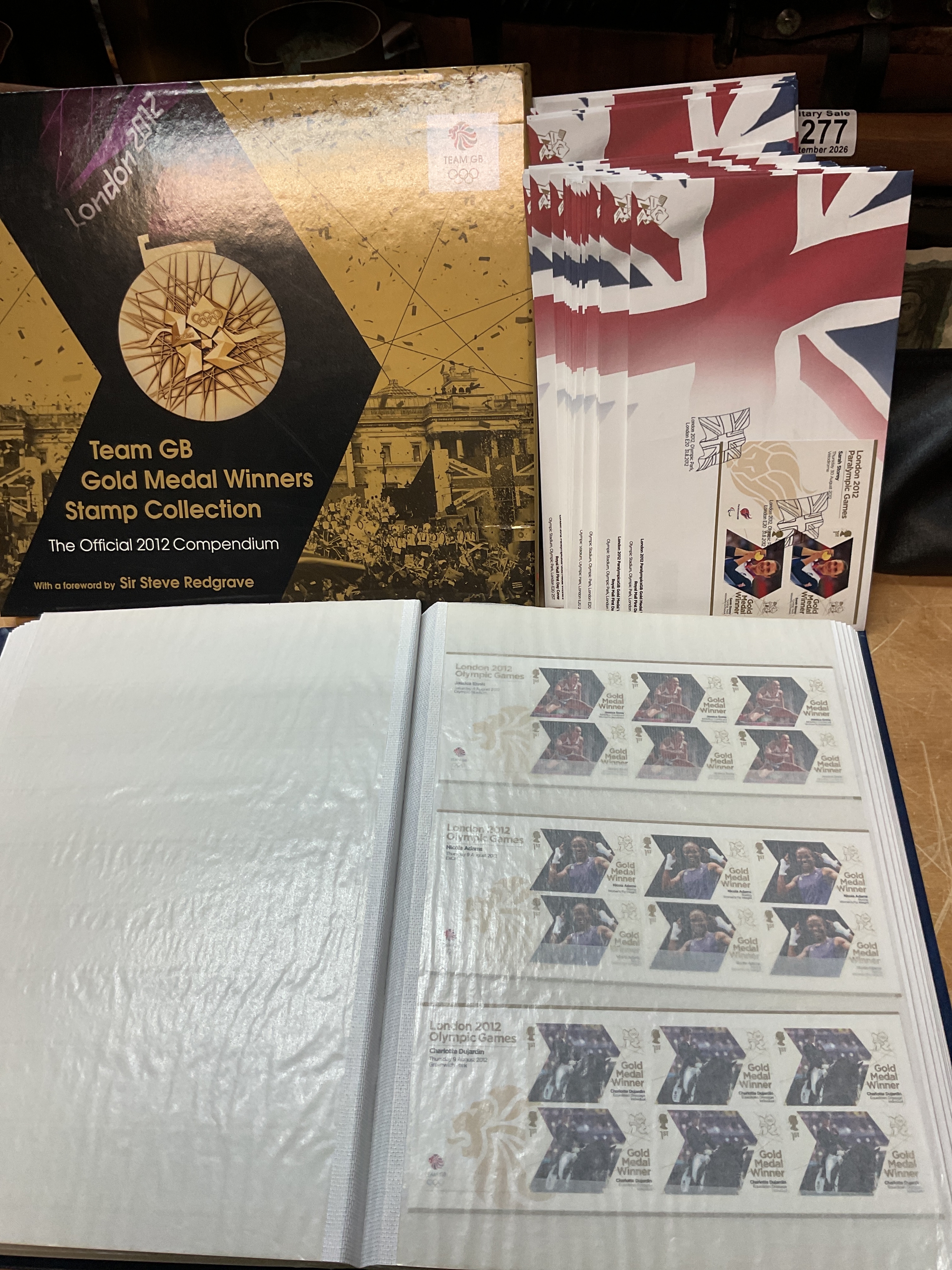 Olympic stamps set, blocks and Paralympic FDCs.