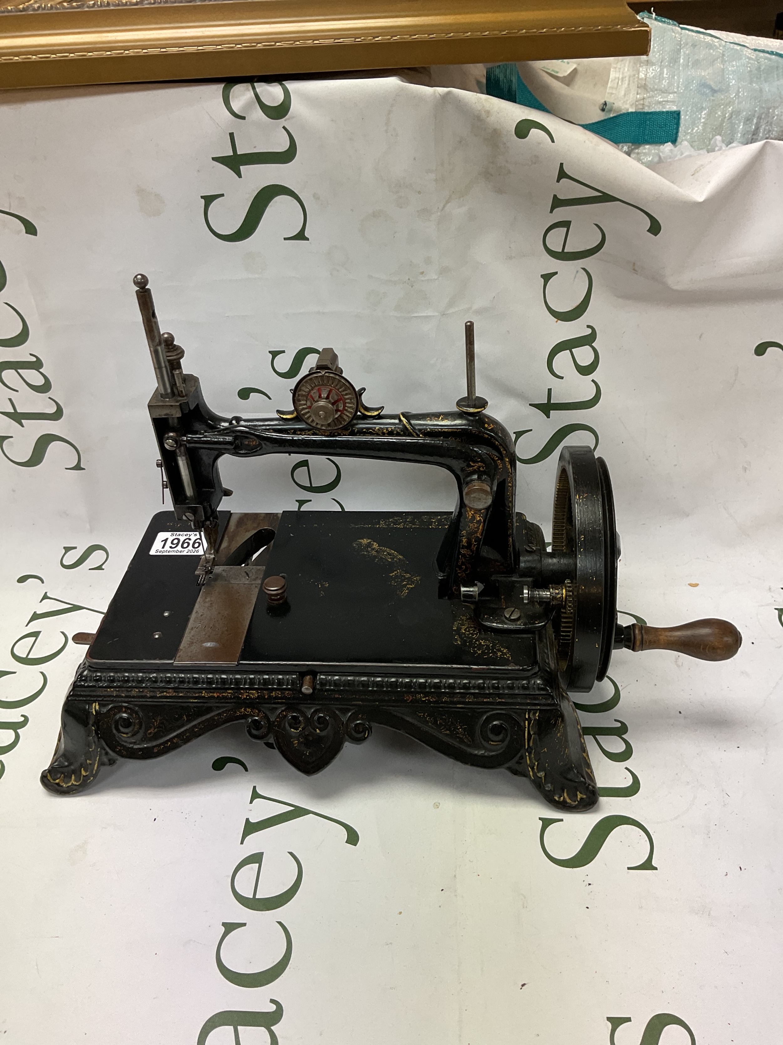 19th c Beaumont squat sewing machine.