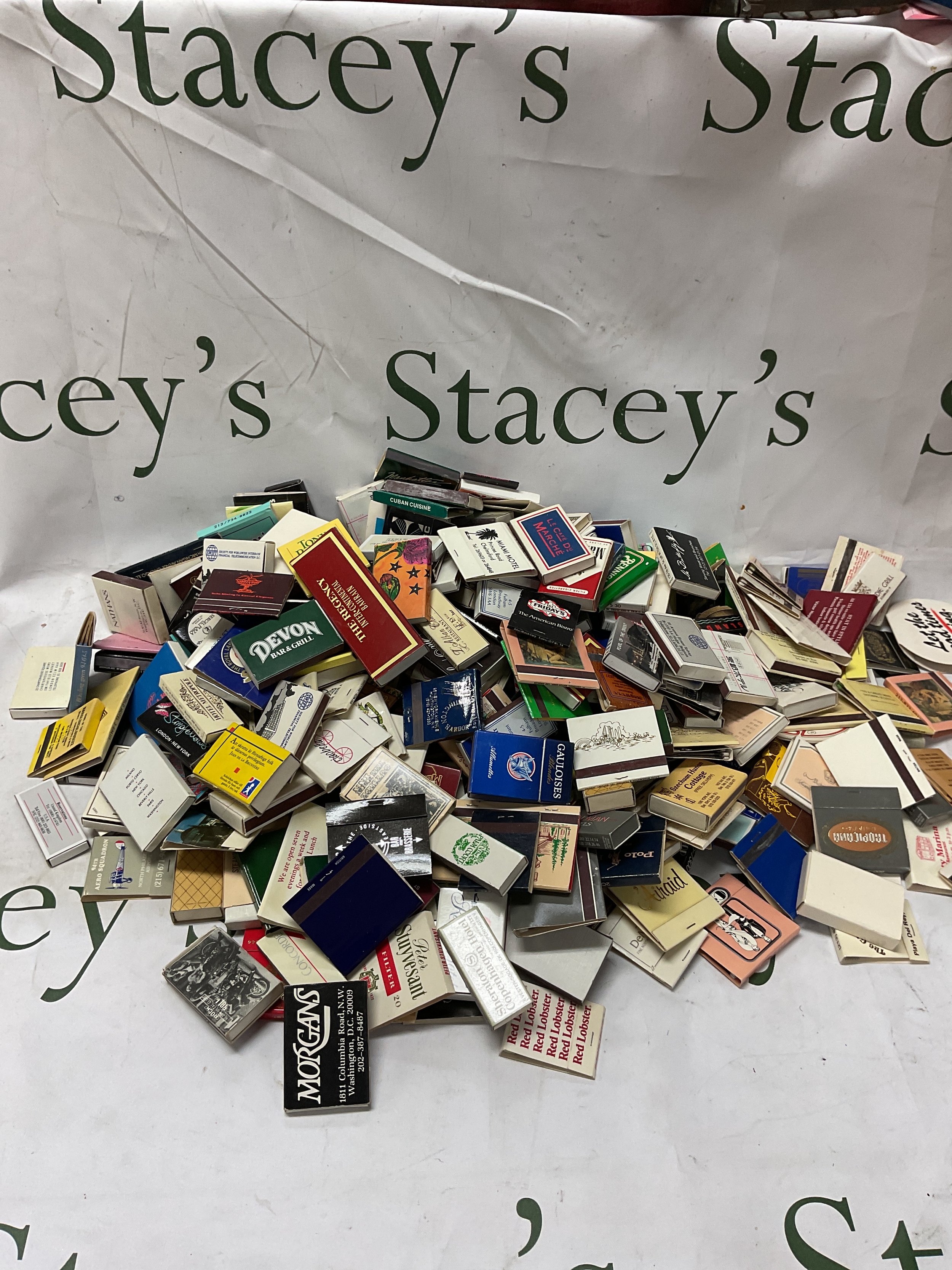 Large qty of matchboxes and match cards.  NO RESERVE