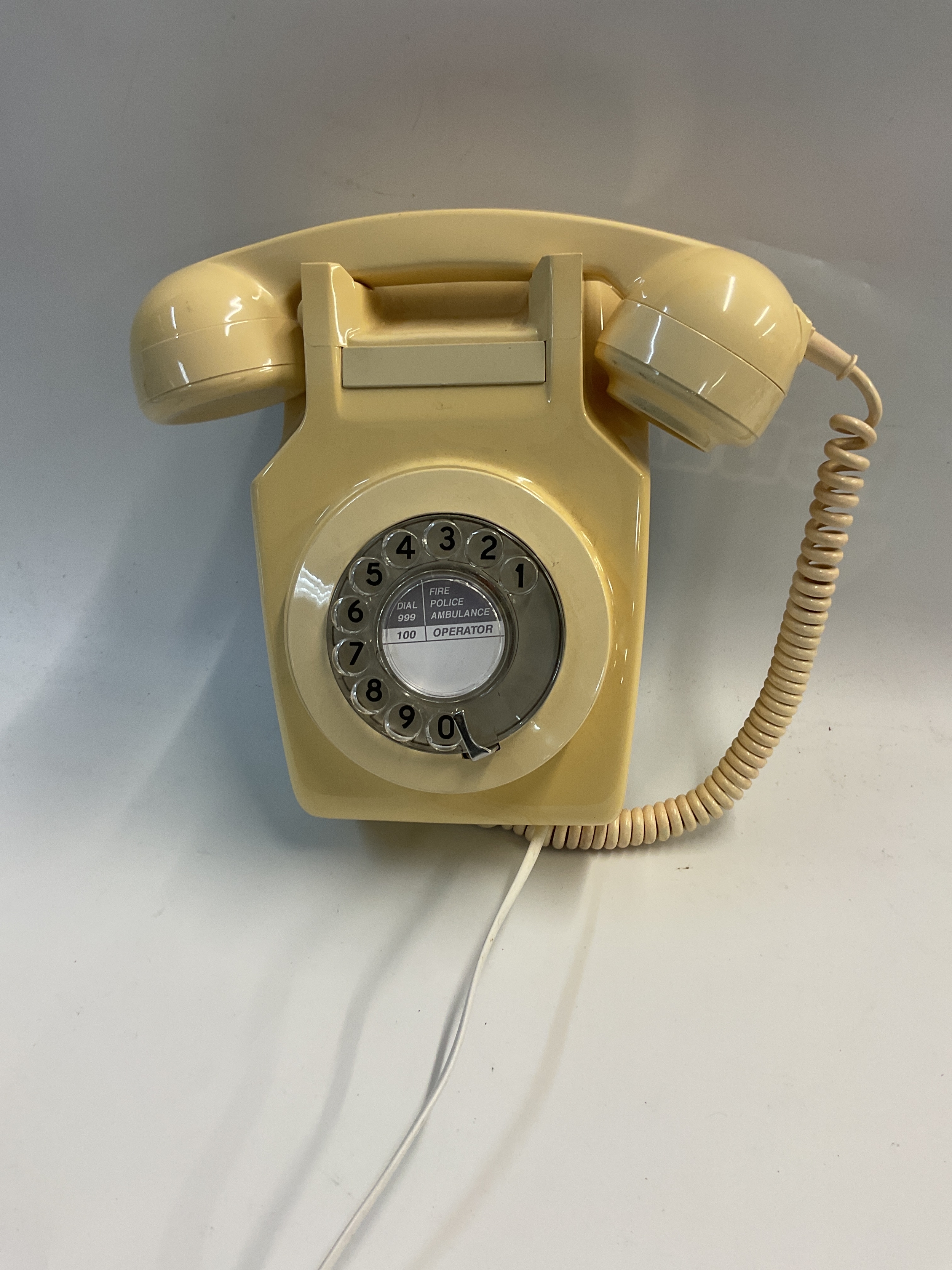 Wall hanging ivory GPO phone.  NO RESERVE