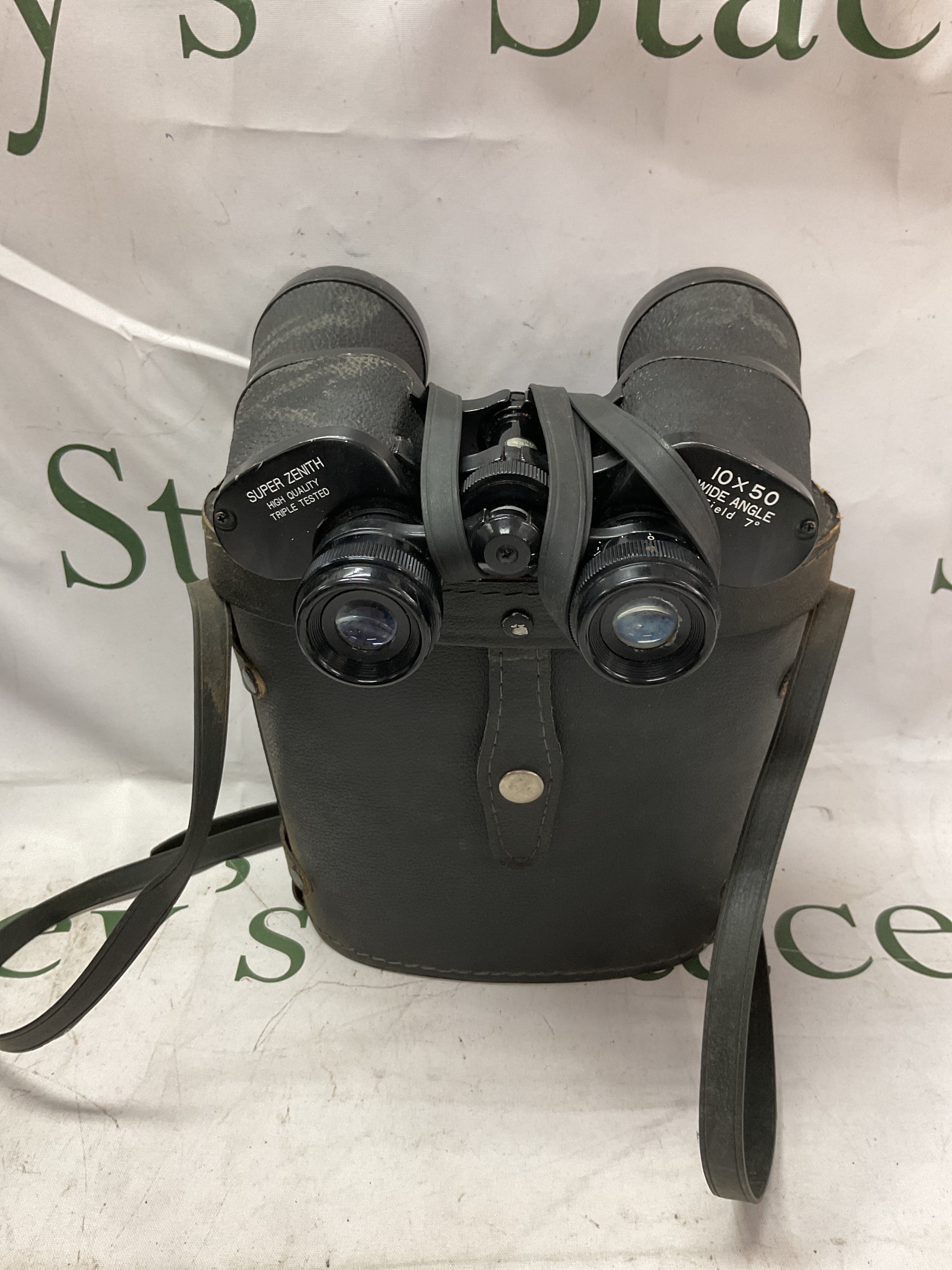 Pair of cased 10 x 50 super zenith binoculars.  NO RESERVE
