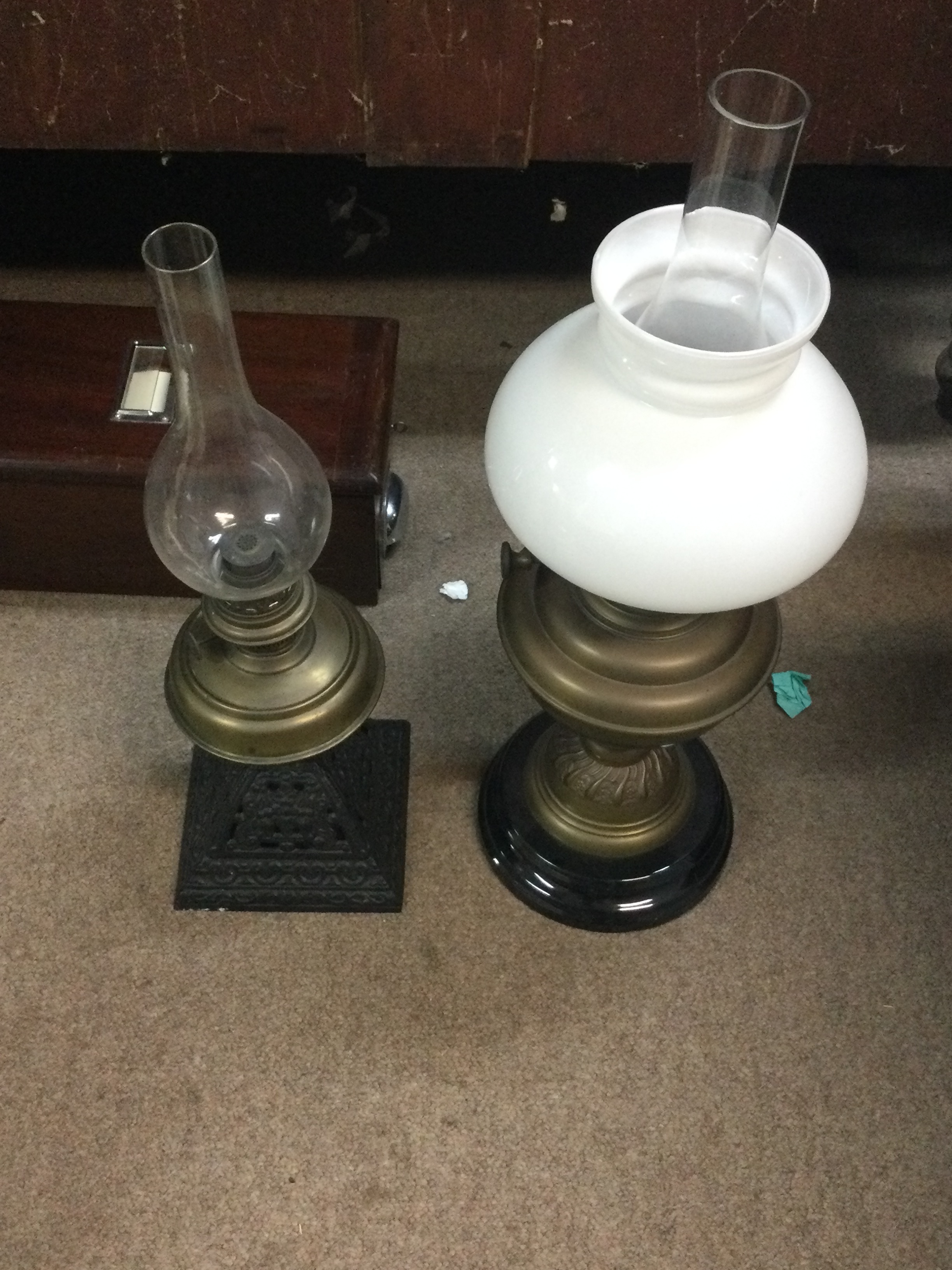 Two oil lamps