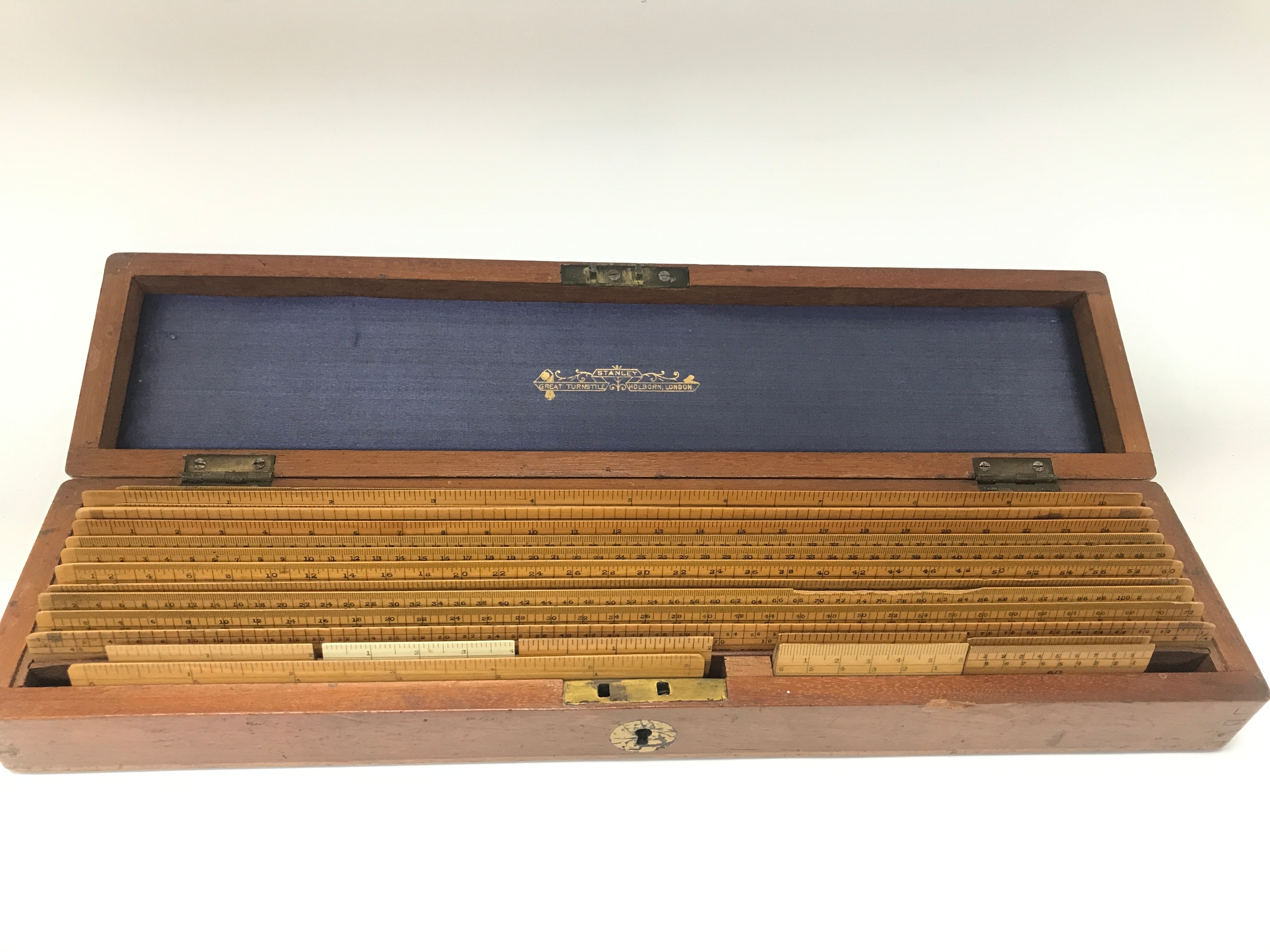 Set of Vintage Draughtsman's Rules, English, Engineer's Instruments