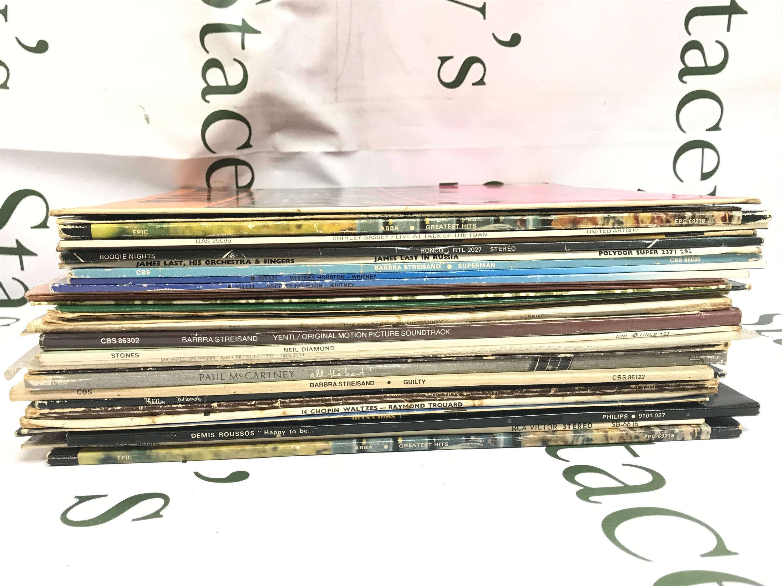 30 vintage vinyl records used , see list 