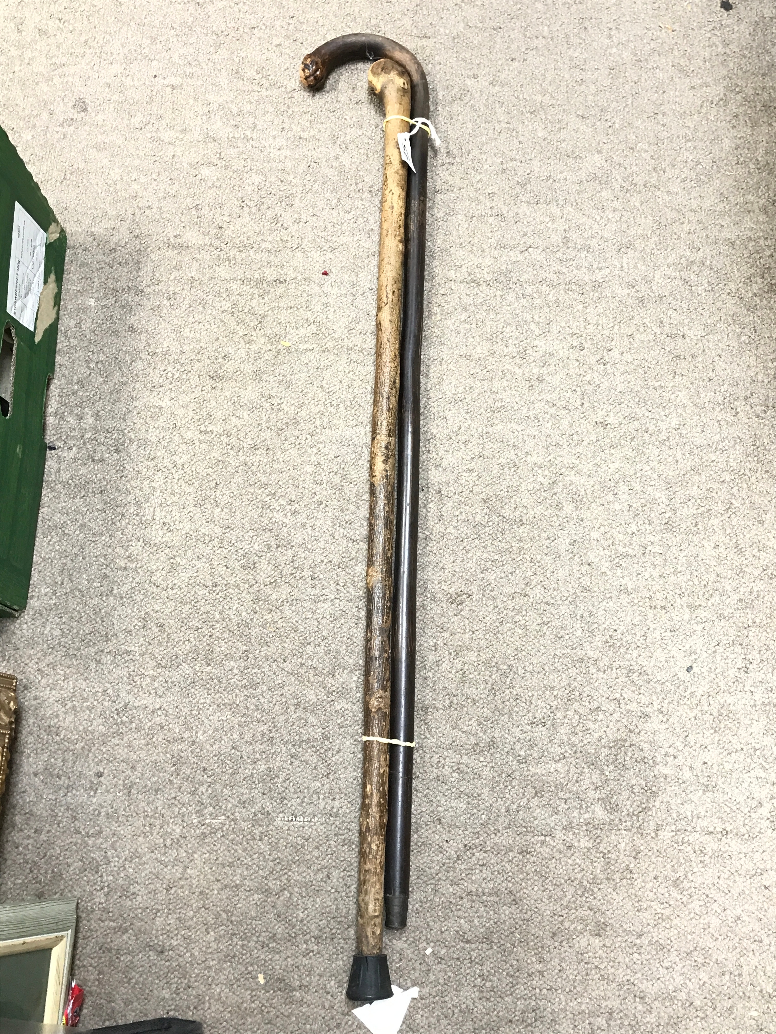 Two walking sticks , 90cm long 