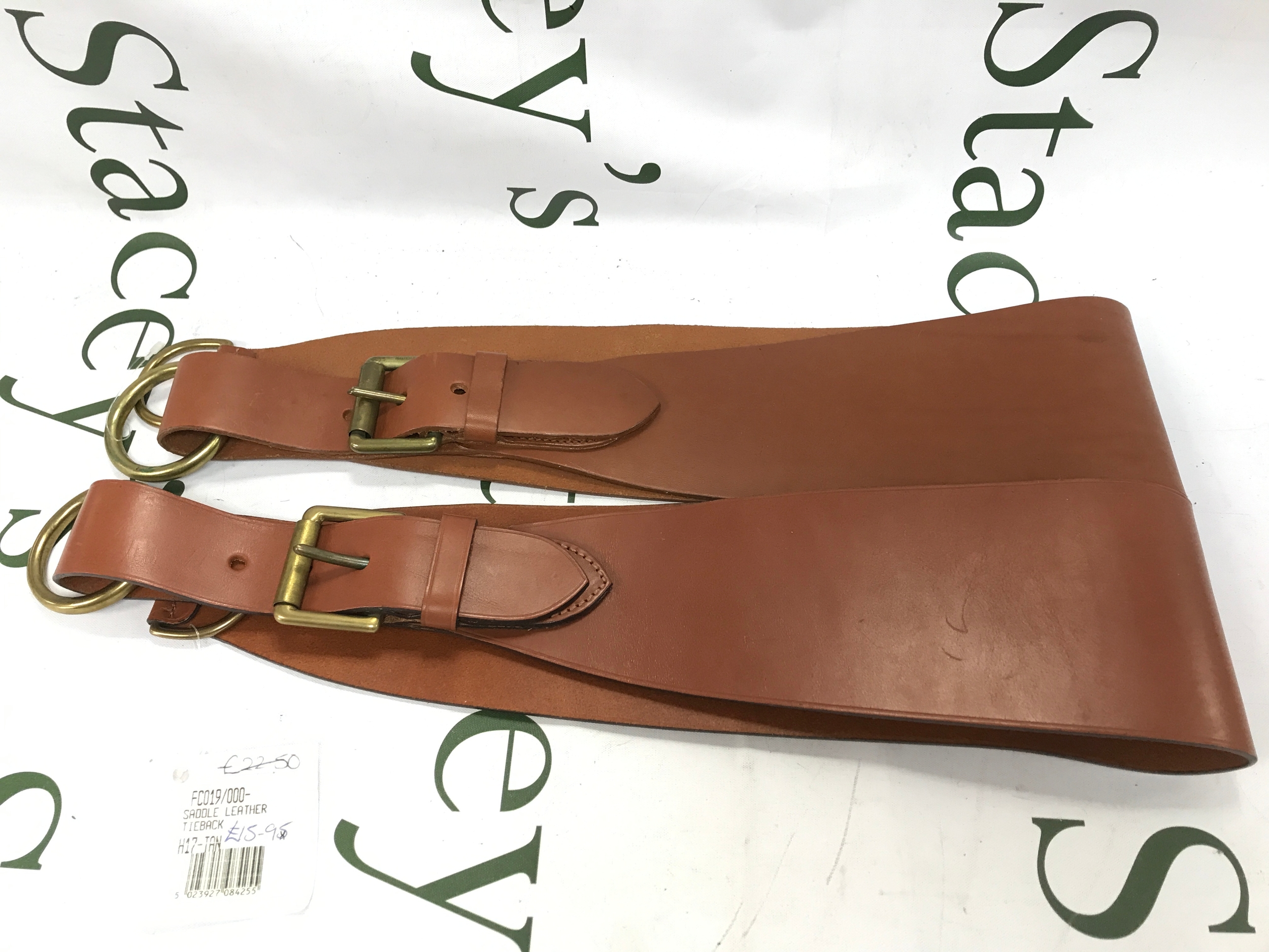Mulberry saddle leather tie back. 83cm long 
