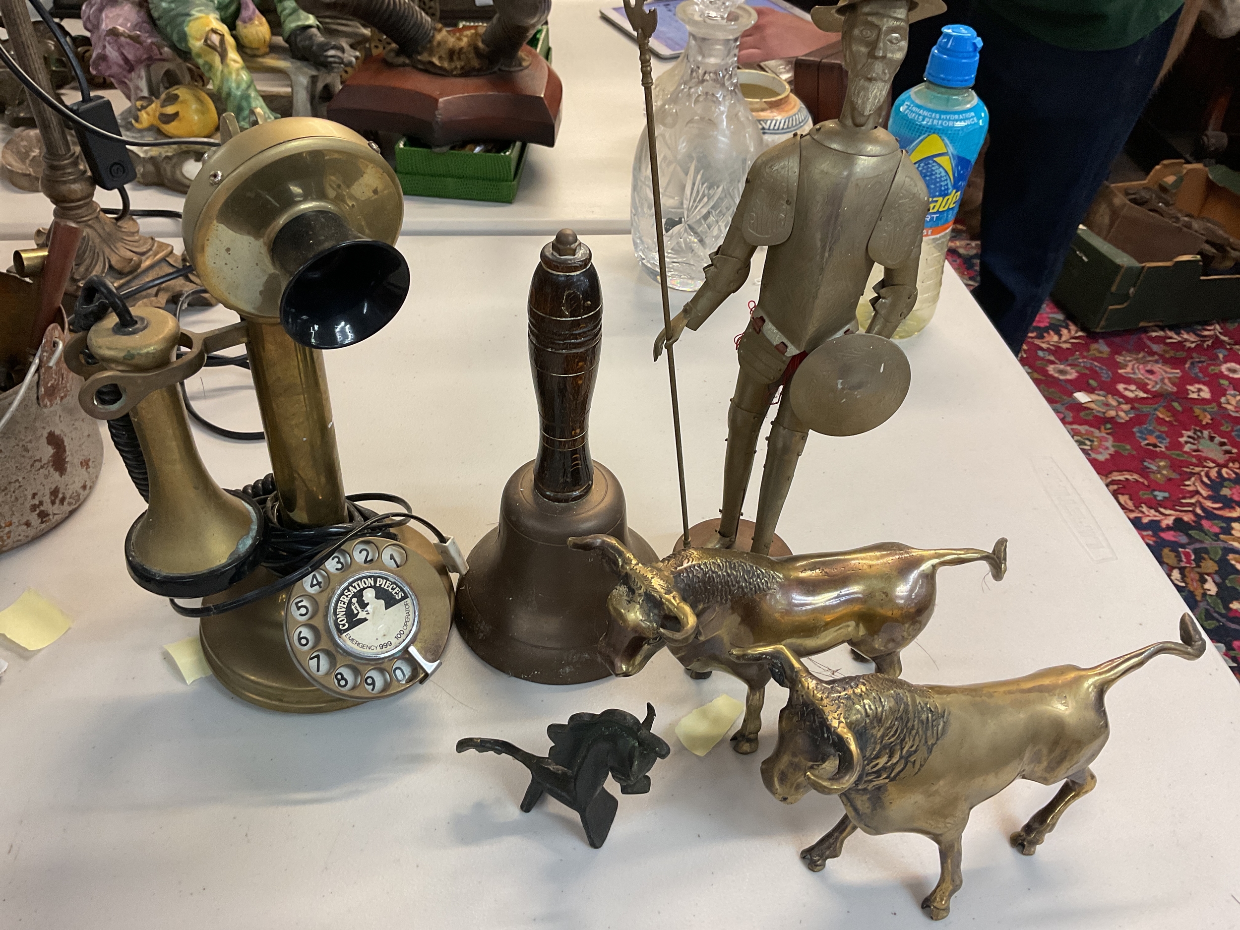 A collection of brass 