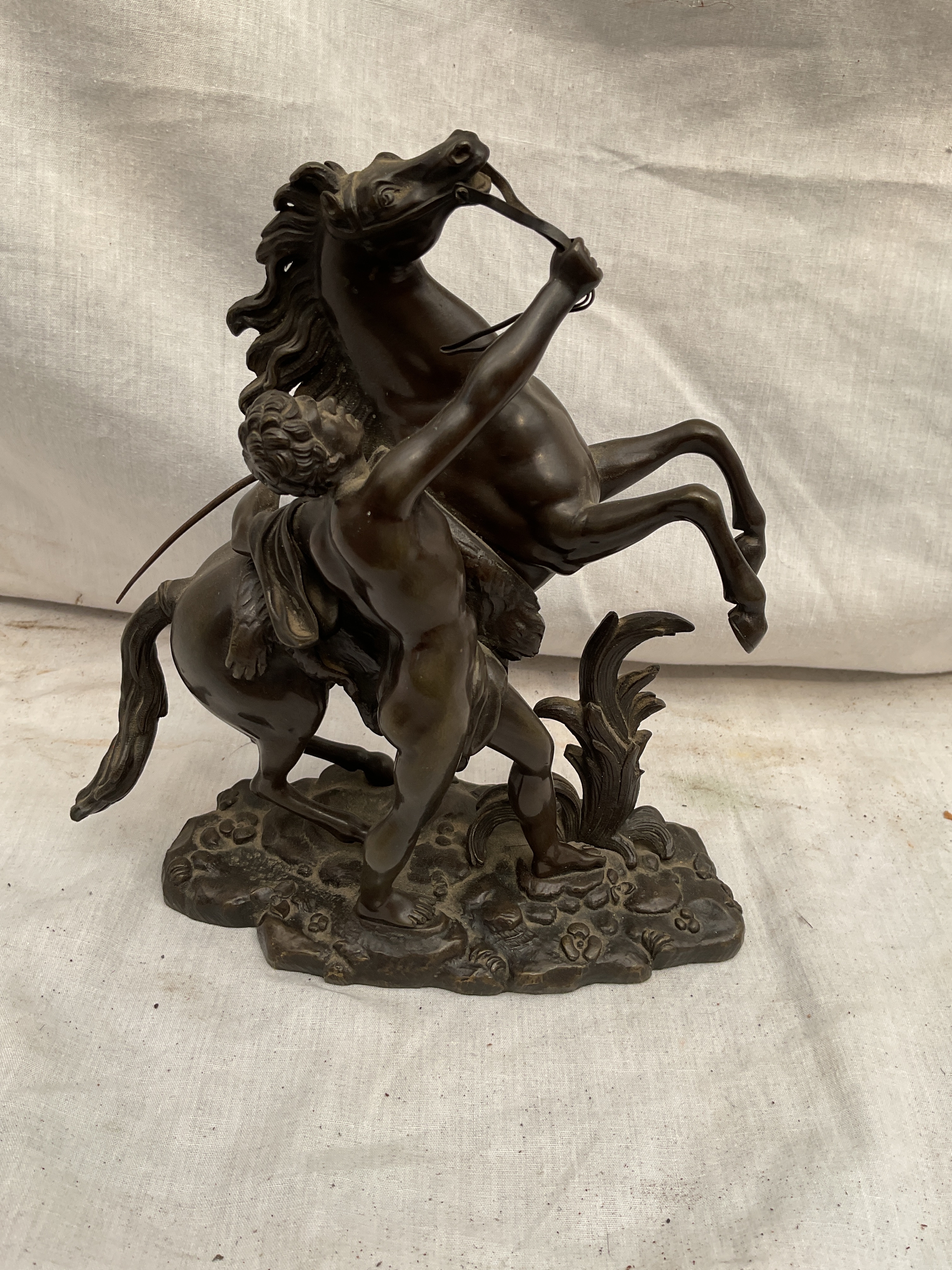 Bronze small Marly horse. H20 cm