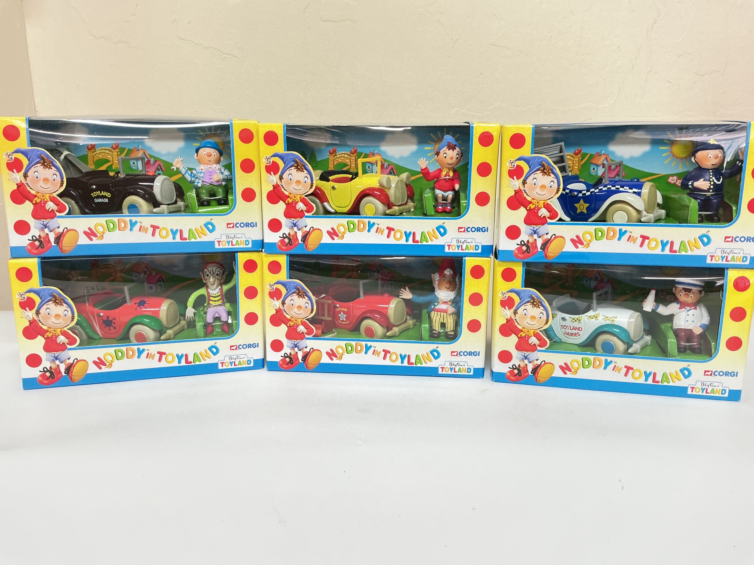 6 Boxed Corgi Noddy In Toyland Diecast Vehicles. No Reserve.