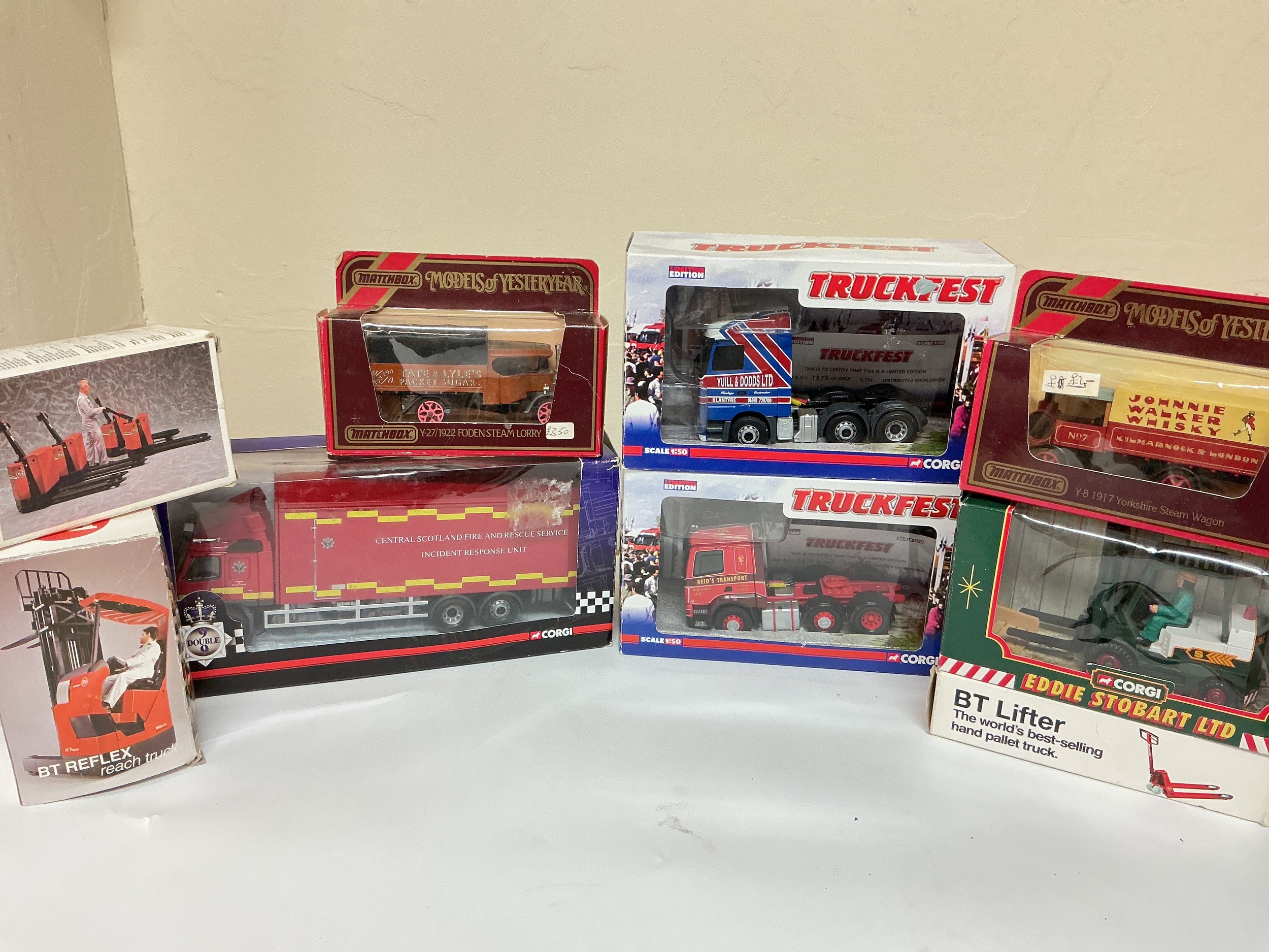 A Boxed Corgi 1/50 Scale Rescue And Incident Fire Tender, 2 Limited Edition Truckfest Units Plus Others. 