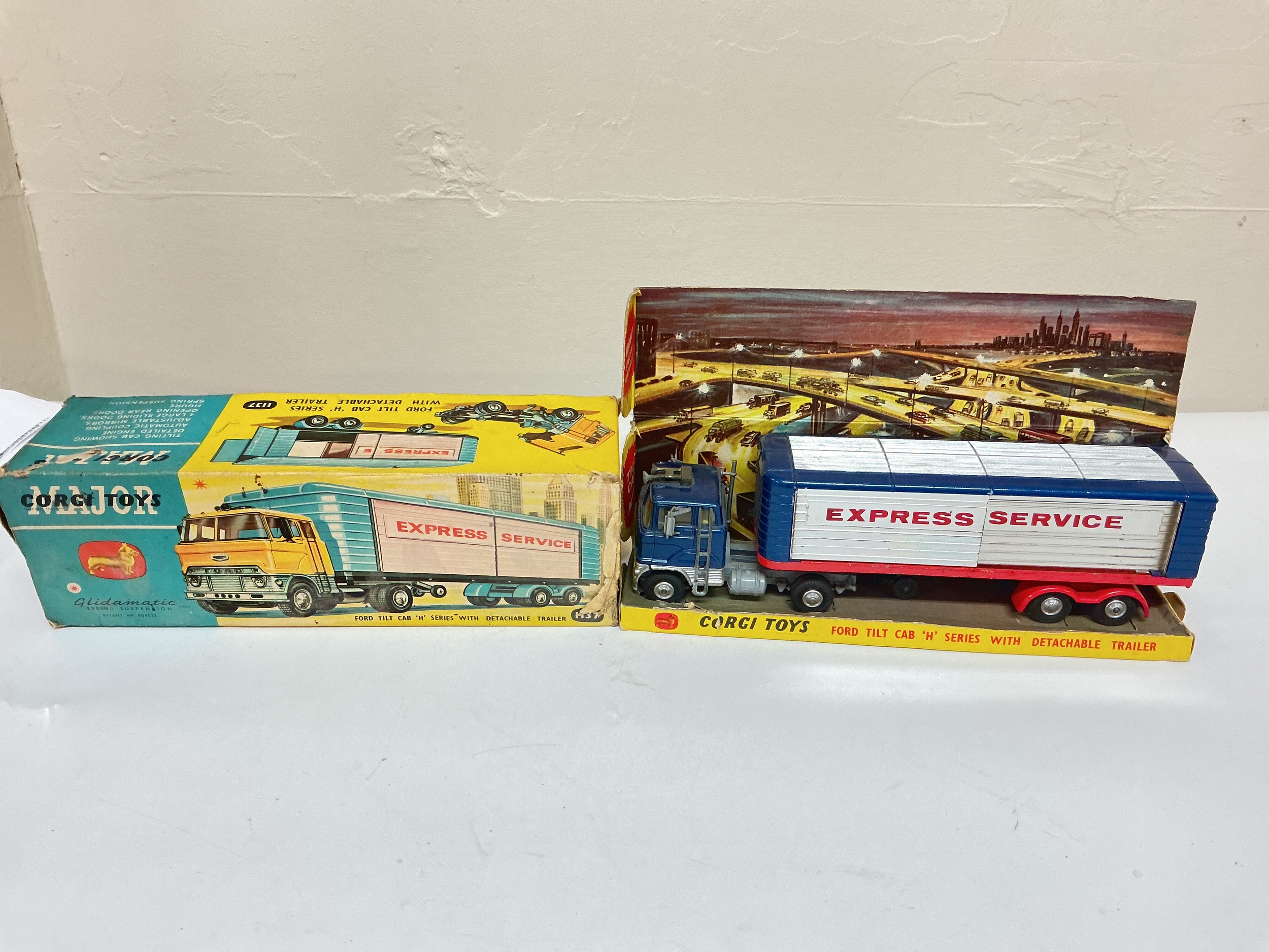 A Boxed Corgi Ford Tilt Cab H Series With Detachable Trailer #1137. Box Is Worn. No Reserve.