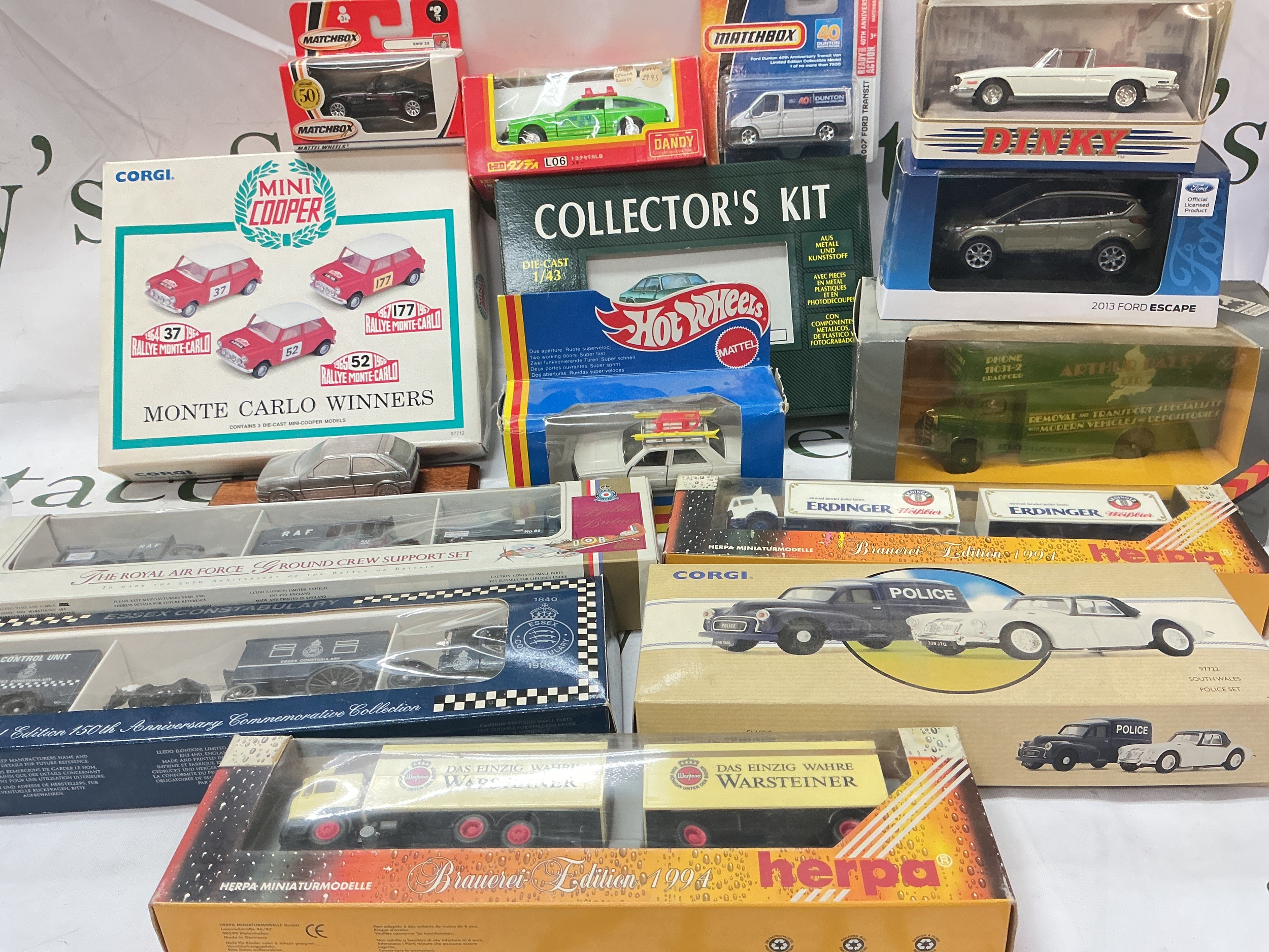 A Collection Of Boxed Diecast Including Corgi, Matchbox, Hotwheels, etc, No Reserve.