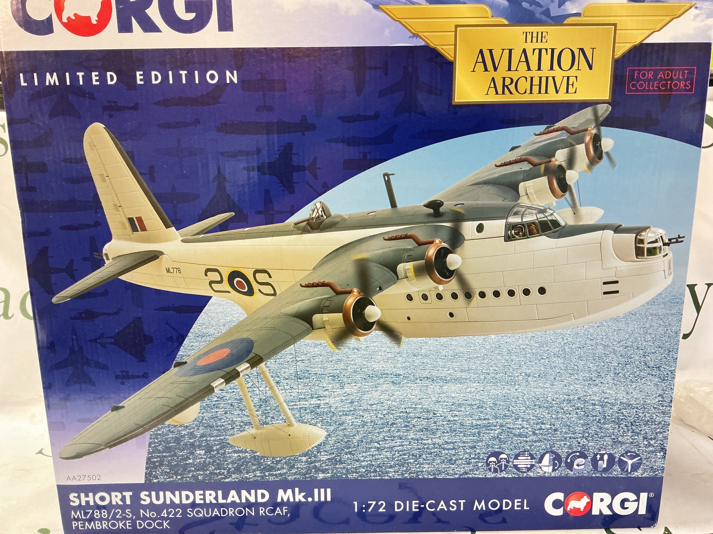 A Boxed Corgi Avaition Archive Limited Edition ShortSunderland MK.III #AA27502.