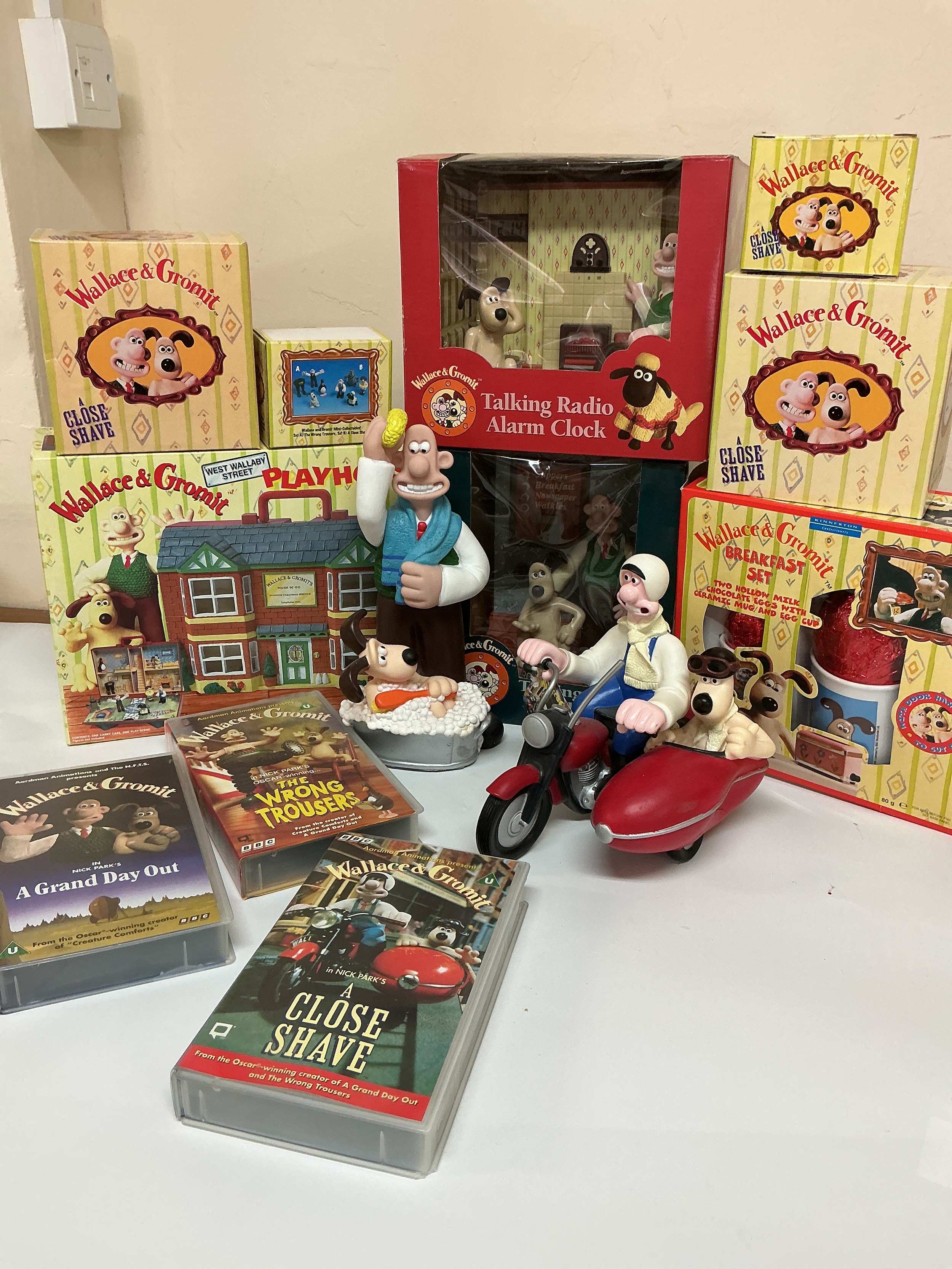 A Collection Of Boxed Wallace And Gromit Ephemera. No Reserve.