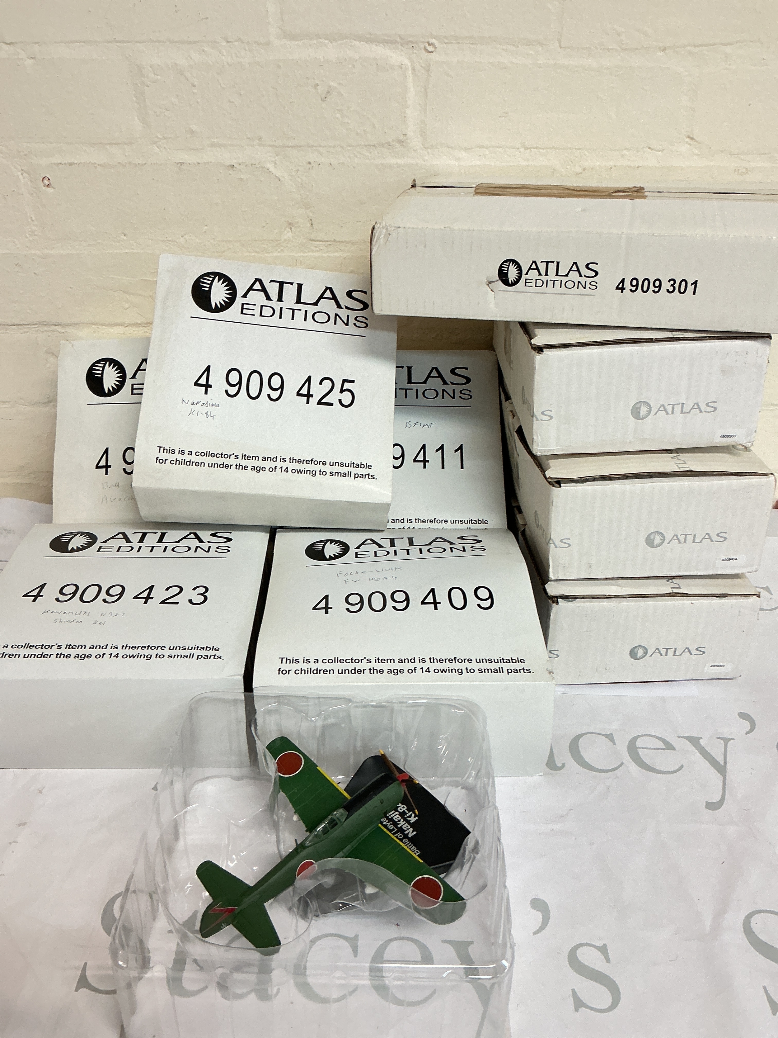 4 Large Boxes Containing Atlas Diecast Aircraft. Approximately 42 Models. (4)